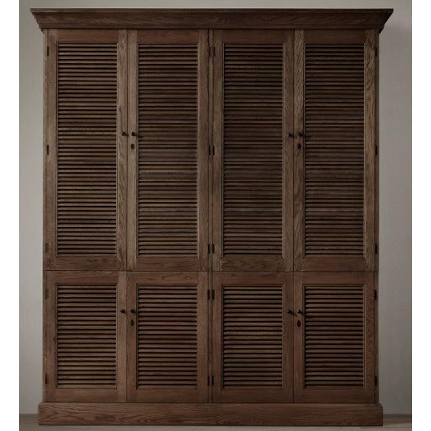 Restoration Hardware Shutter Double Armoire AptDeco