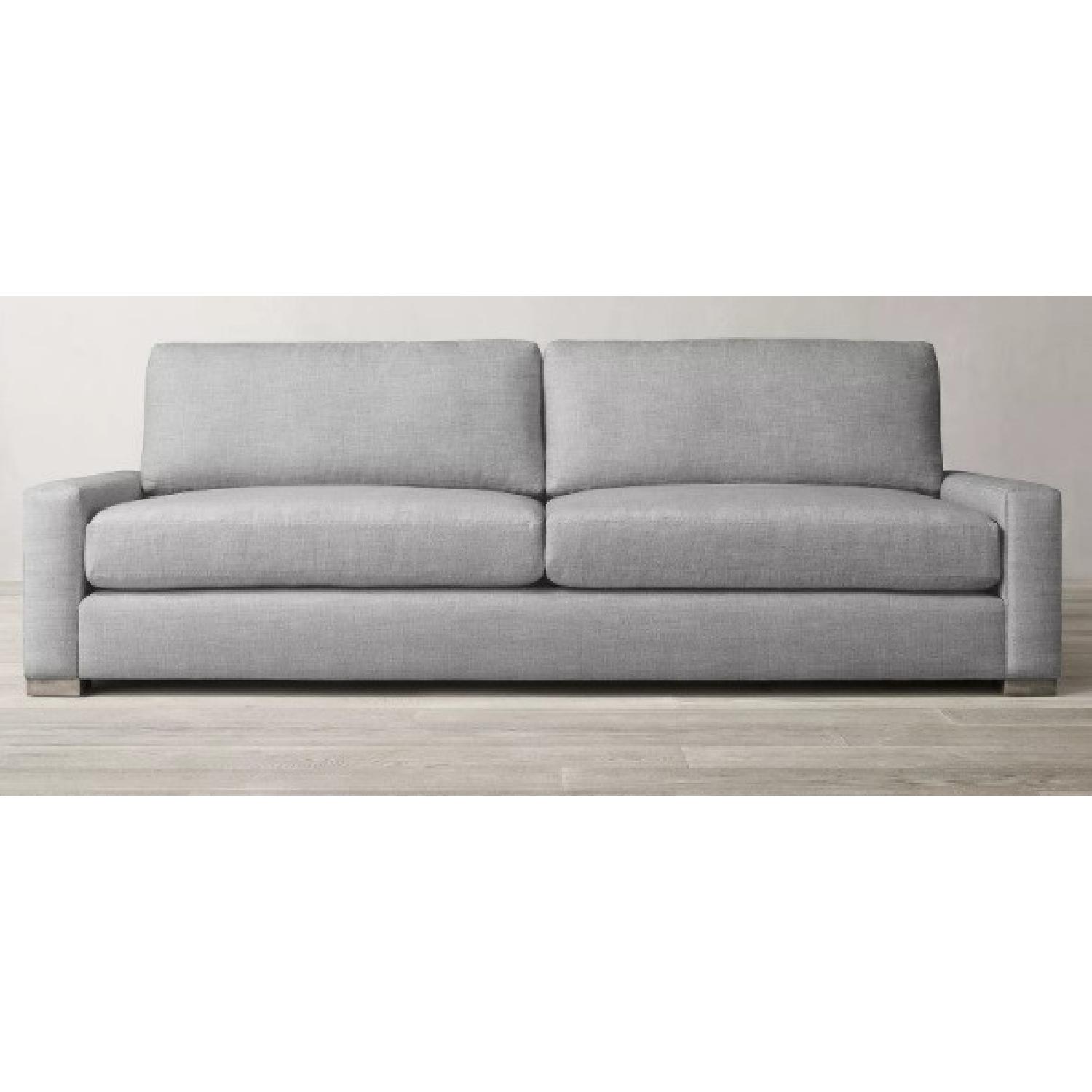 Restoration Hardware Maxwell 7' Linen Couch AptDeco