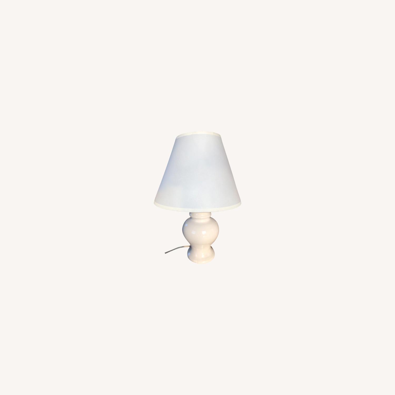 White Porcelain Table Lamp - image-0