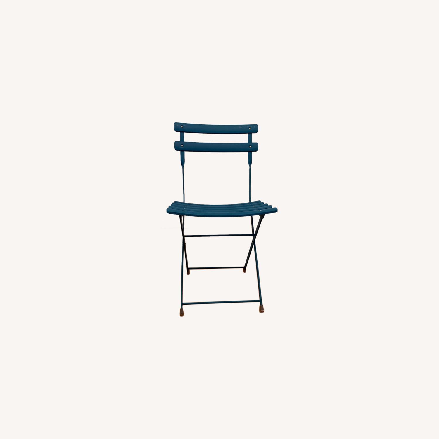 Crate & Barrel French Bistro Folding Chairs AptDeco