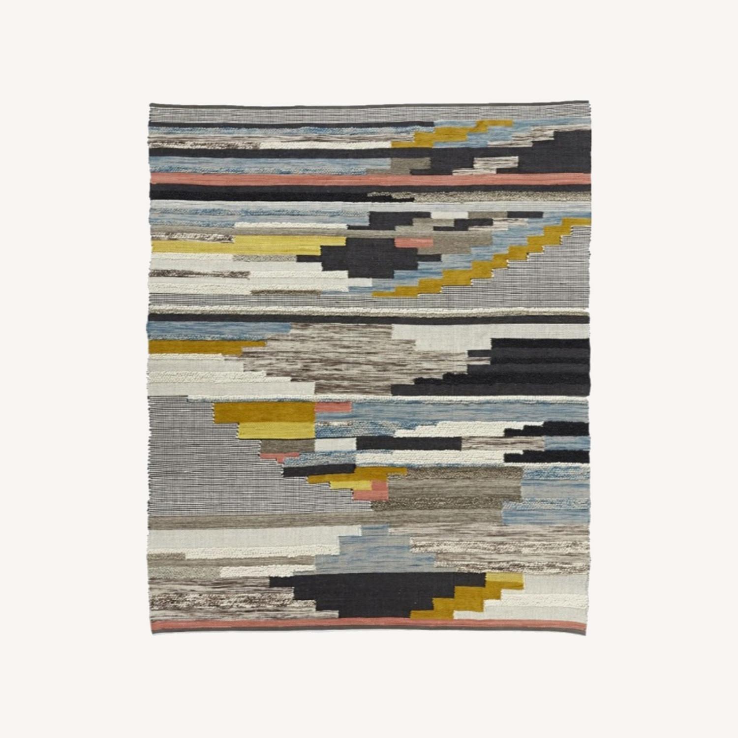 West Elm Pixel Steps 6x9 Rug - image-0