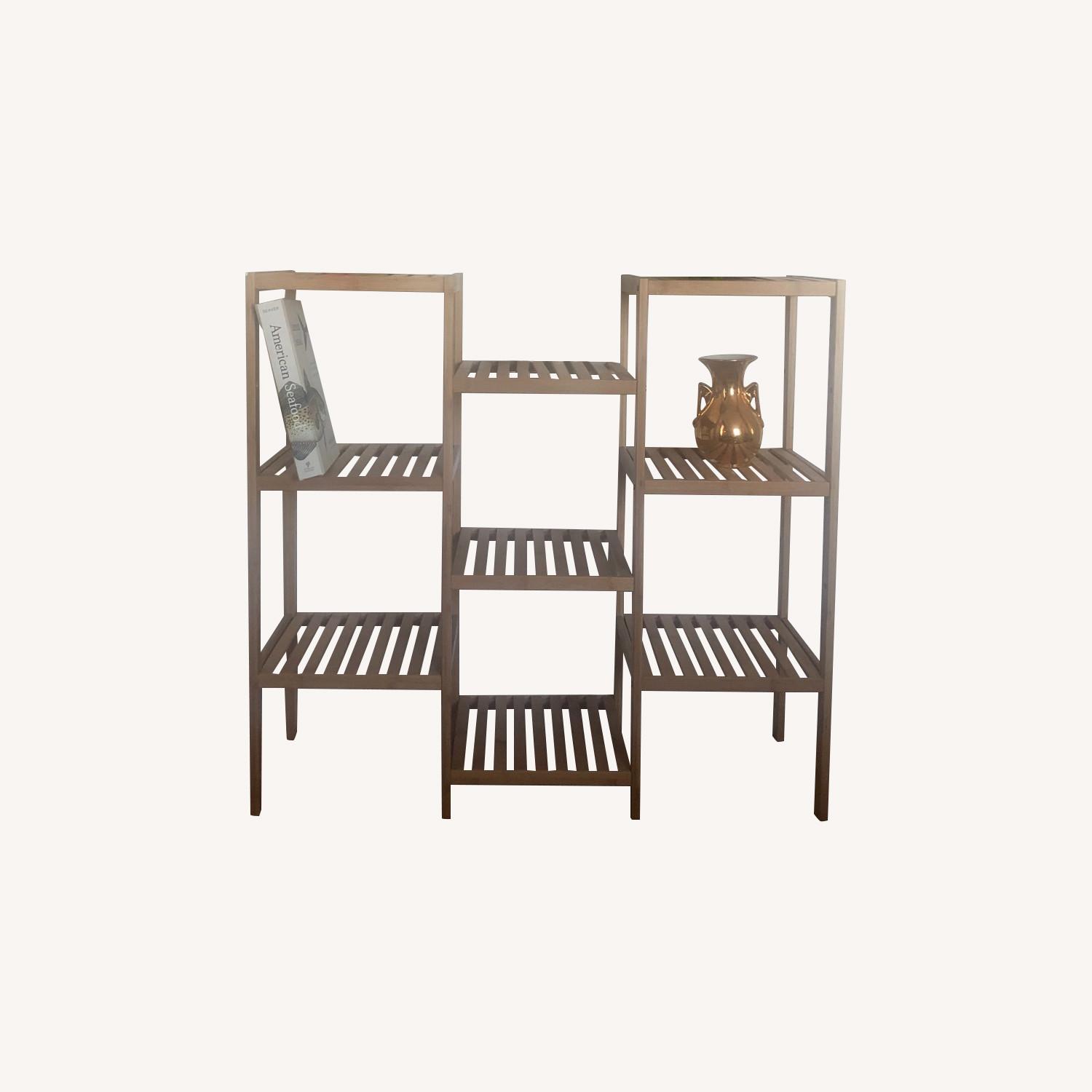 Bamboo Plant & Storage Stand - image-0