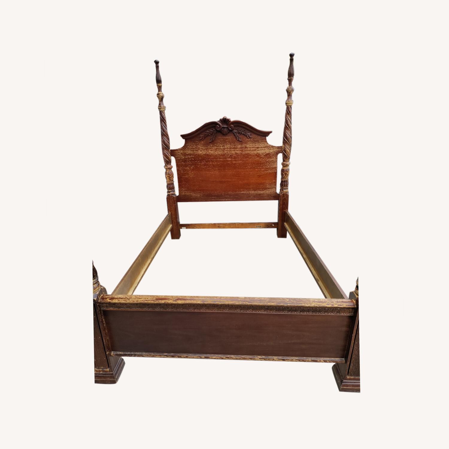 Colonial Style Four Post Bed - image-0