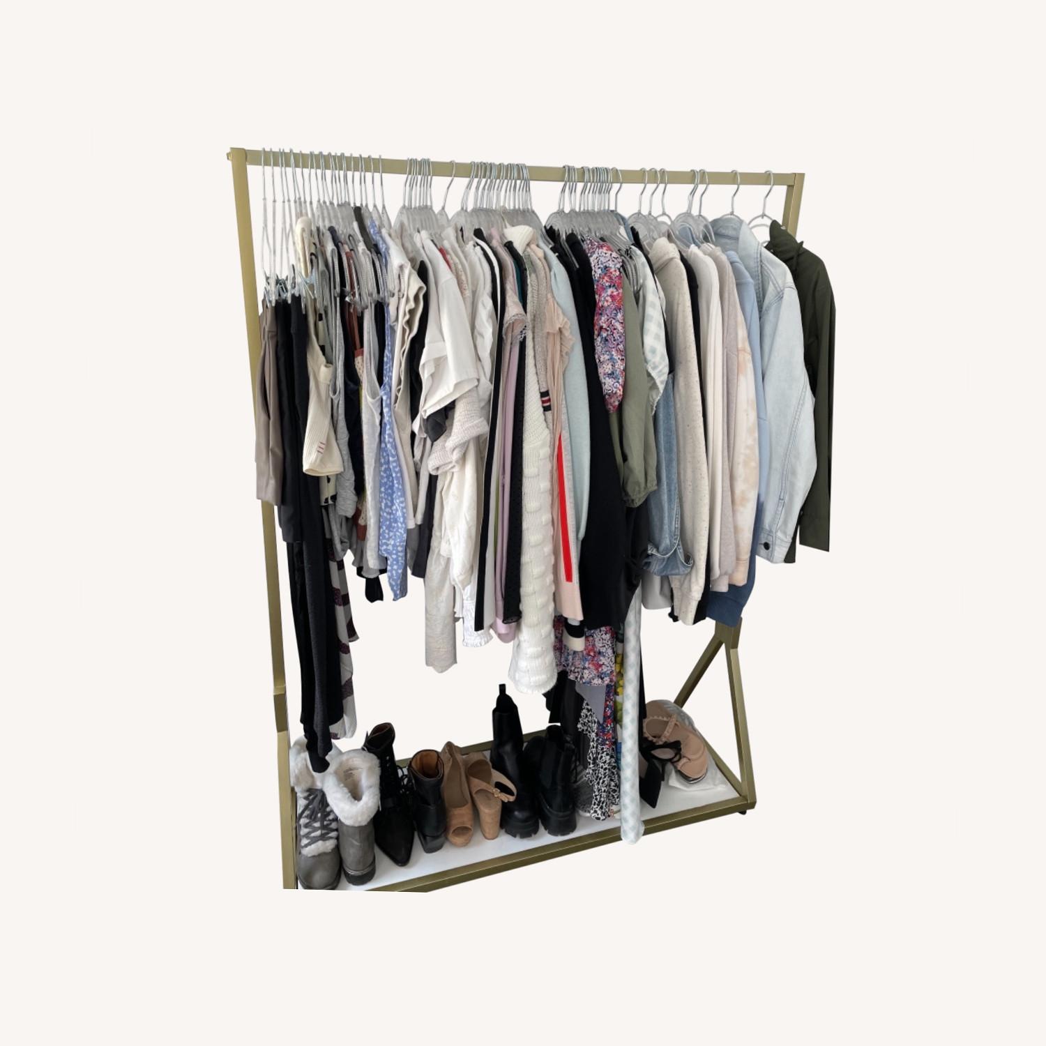 Target Gold Clothing Rack - image-0