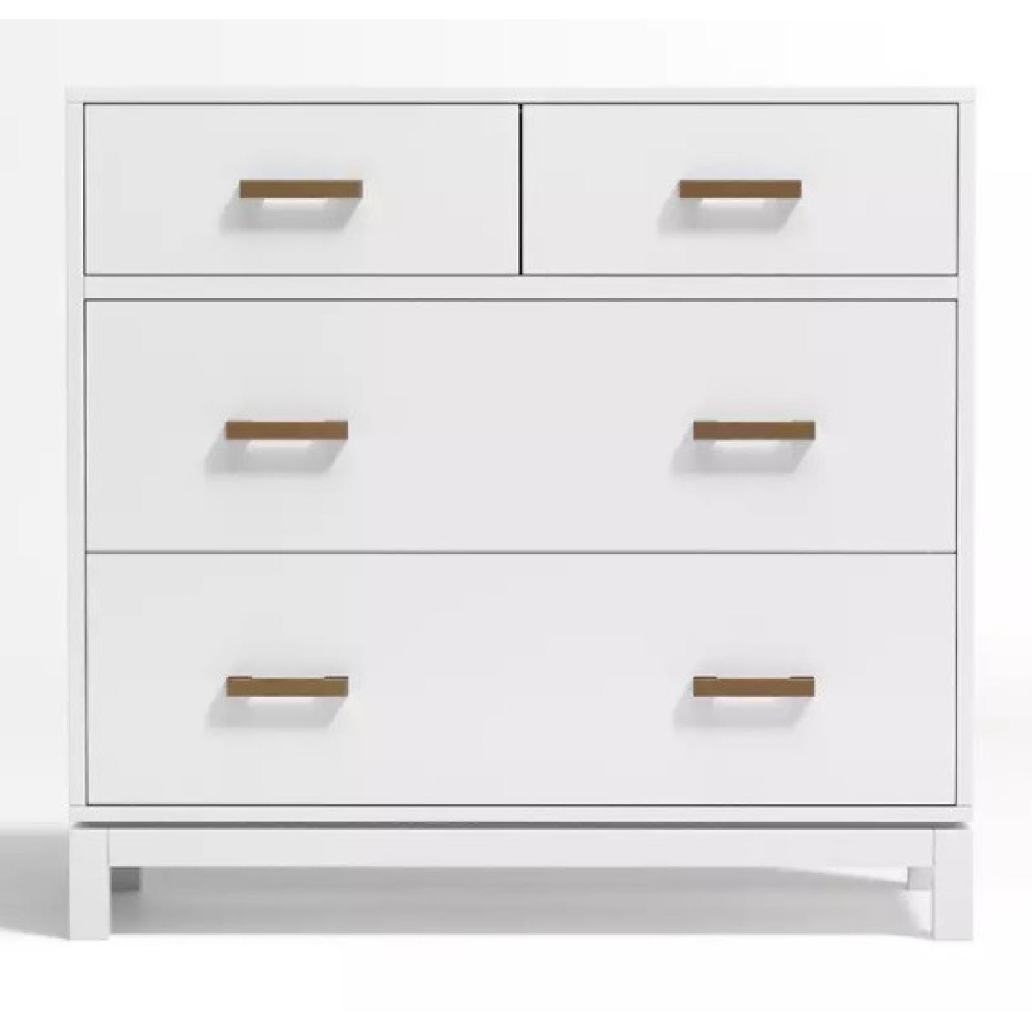 Crate & Barrel Kids Parke White 4-Drawer Chest - image-4