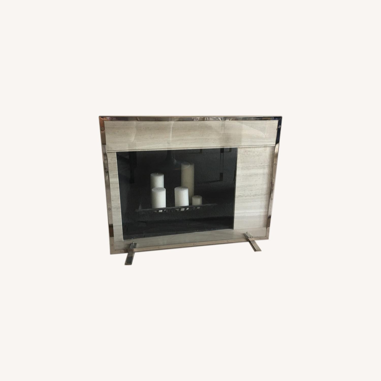 Restoration Hardware Courchevel Panel Fireplace Screen AptDeco