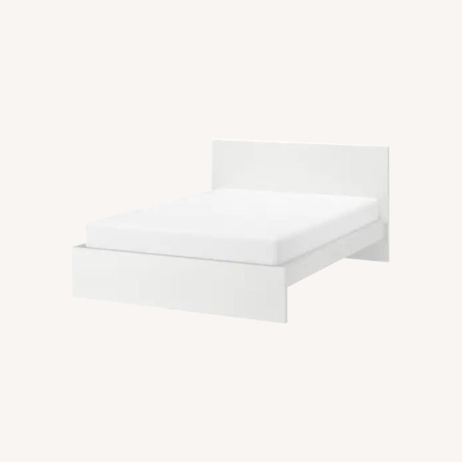 IKEA MALM Full White Bed (2 storage drawers) AptDeco