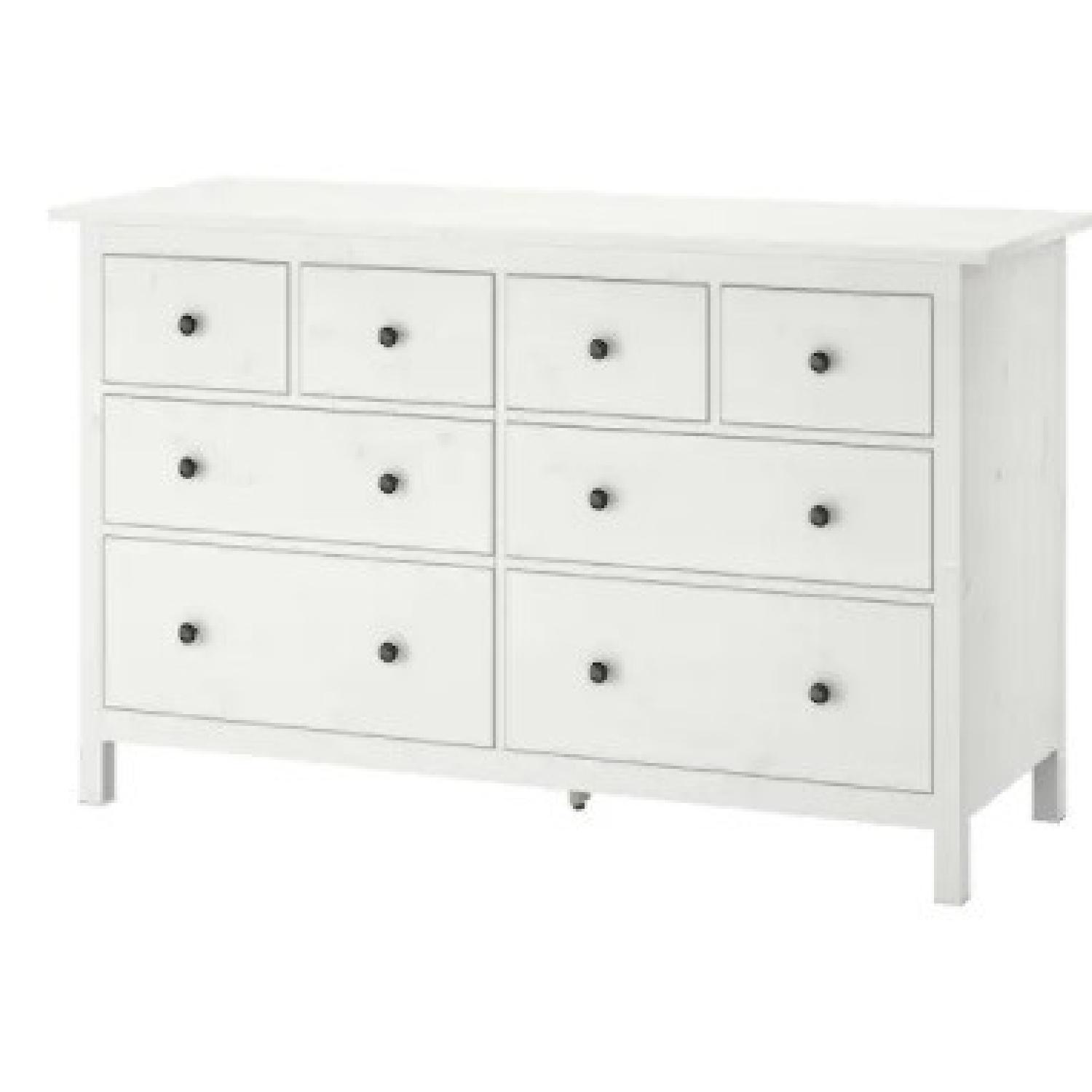 IKEA HEMNES White 8-Drawer Wood Dresser - image-8