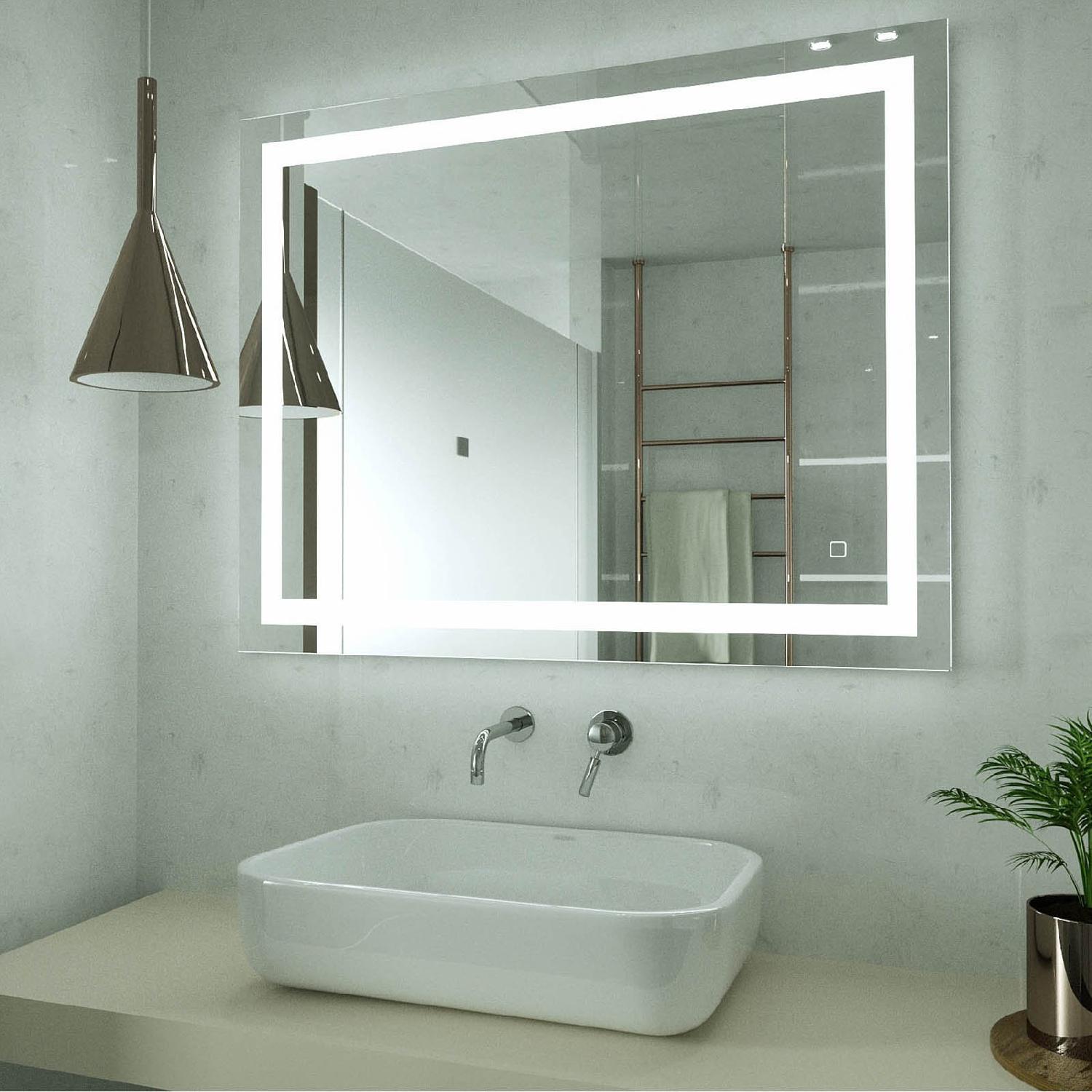 LED Lighted Bathroom Wall Mirror - image-4