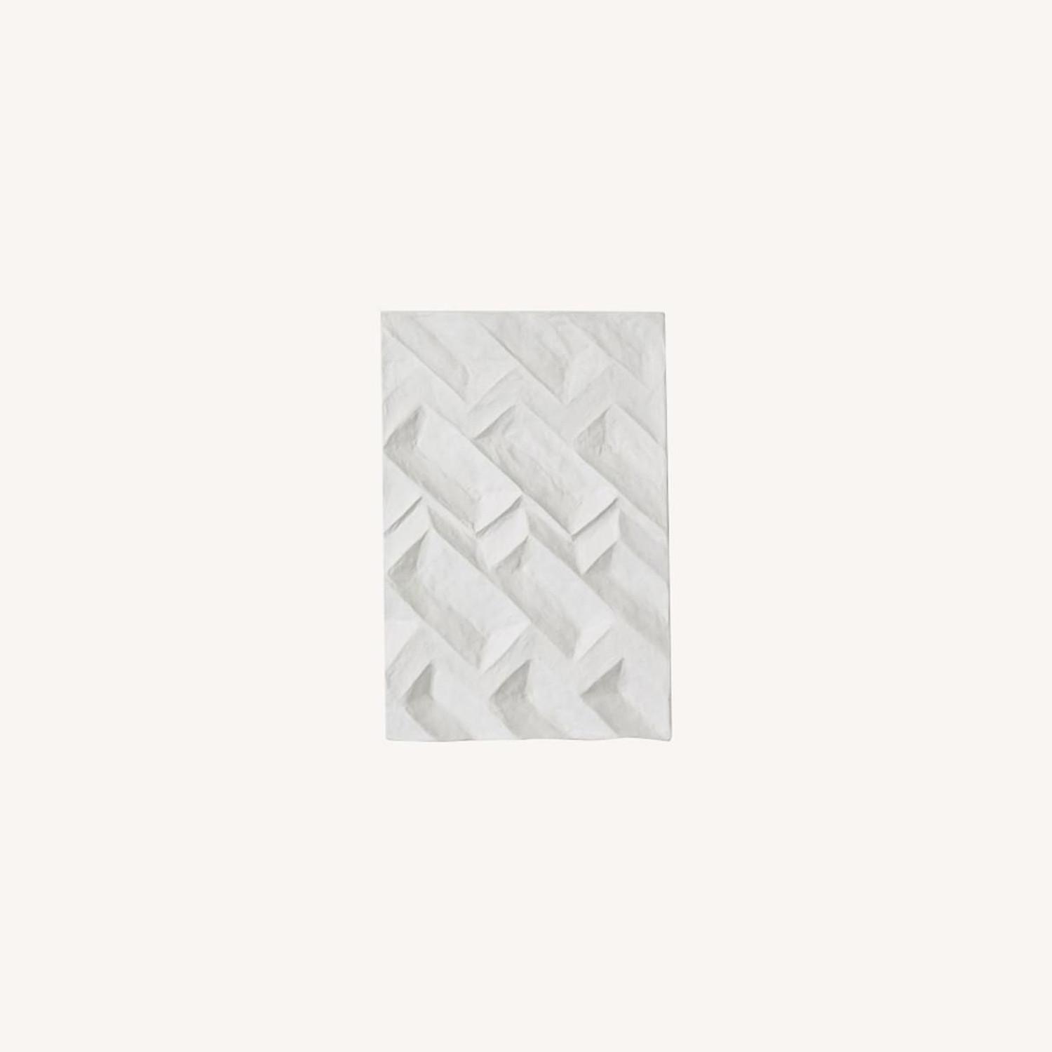 West Elm Paper Mache Geo Panel Wall Art, Panel II AptDeco