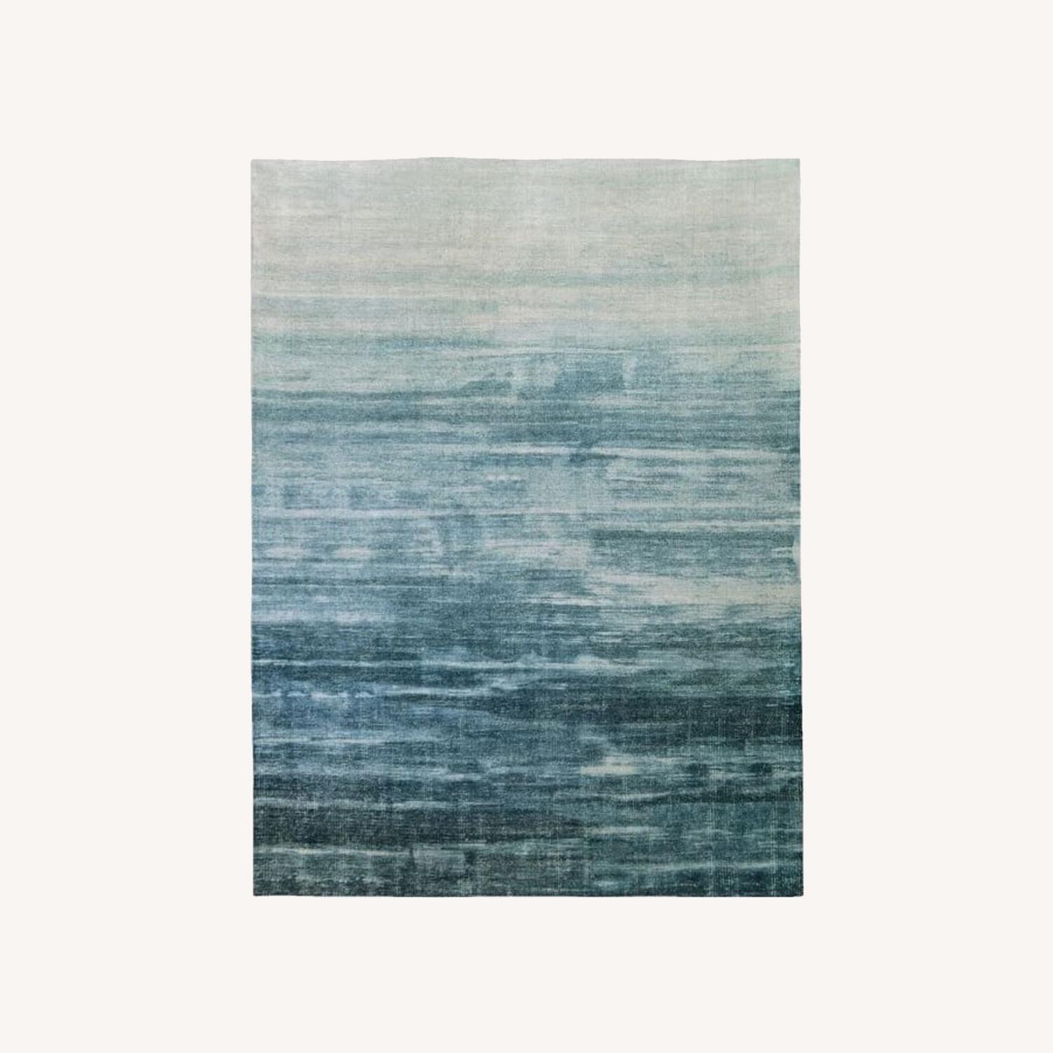 West Elm Painted Ombre Rug, 8'x10', Midnight AptDeco