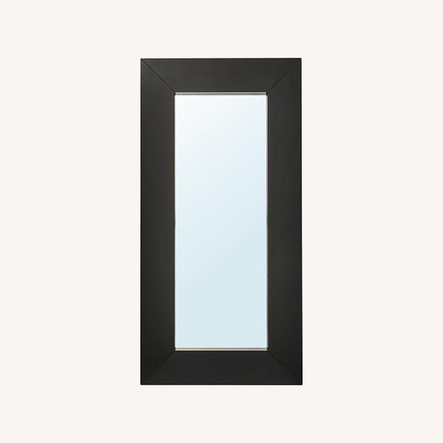 IKEA Large Floor Mirror in Dark Wood AptDeco