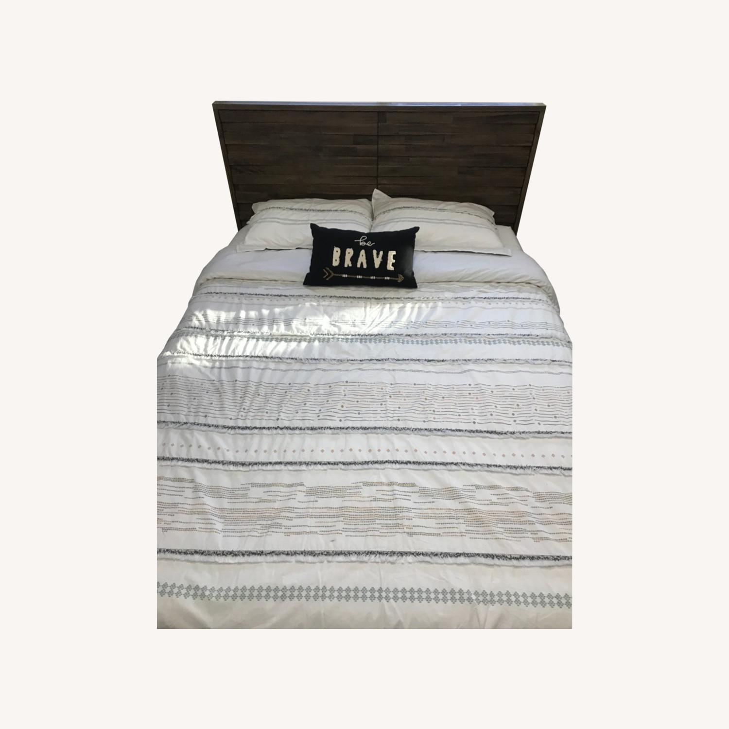 Living Spaces Queen Panel Bed with Storage - image-0