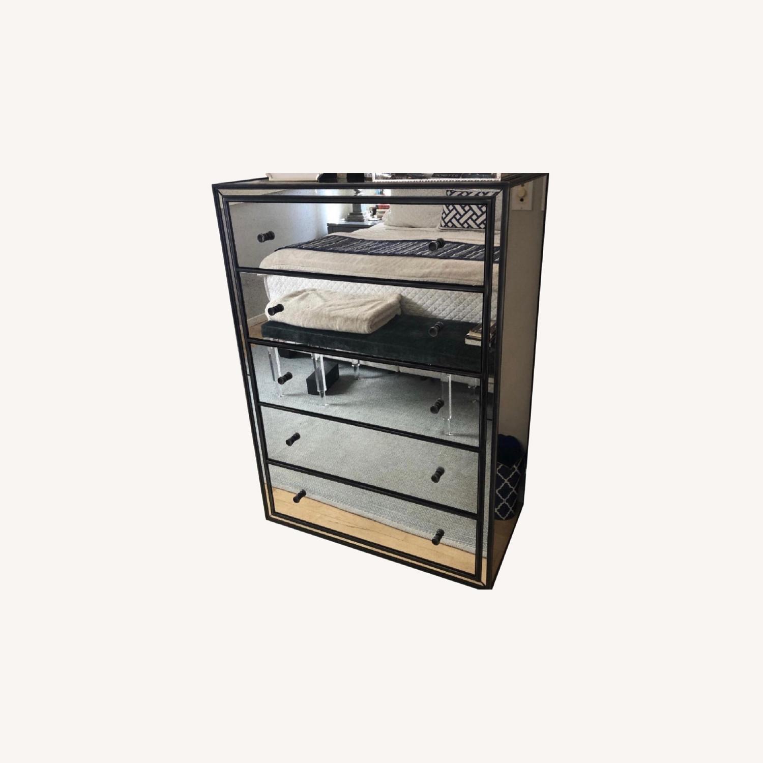 Restoration hardware Mirrored 5 Drawer Dresser AptDeco