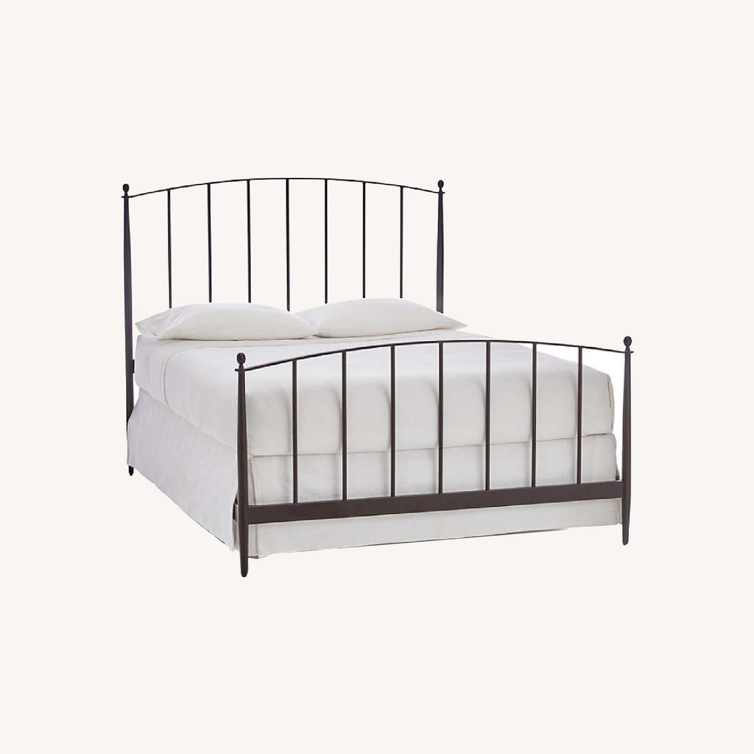 Crate & Barrel Mason Iron Bed AptDeco