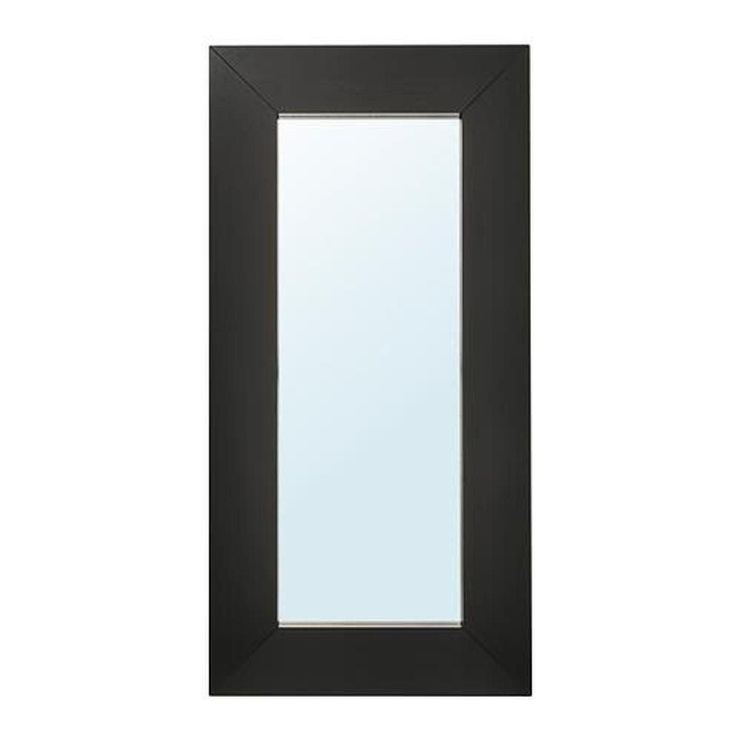 IKEA Large Floor Mirror in Dark Wood AptDeco