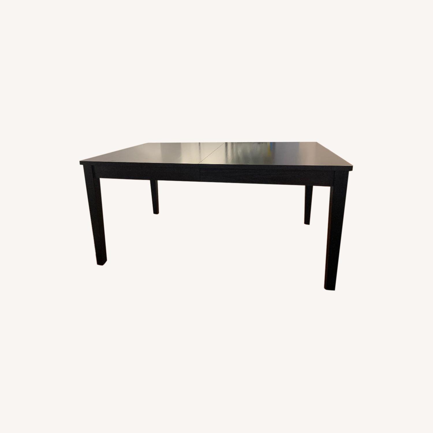 Crate & Barrel Dining Table w Extension and Chairs - image-0