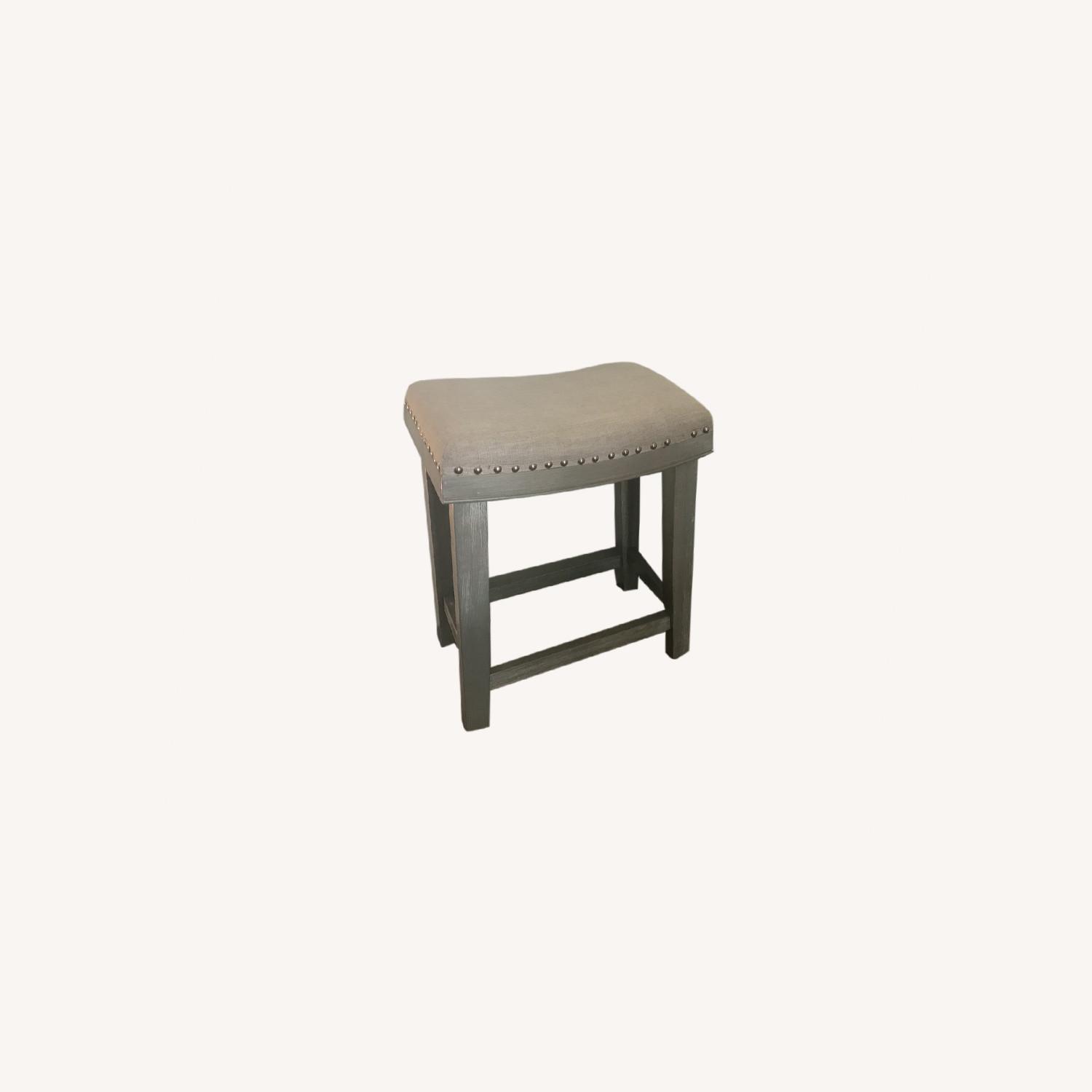 Wayfair Beige Gray Stools with Studs - image-0