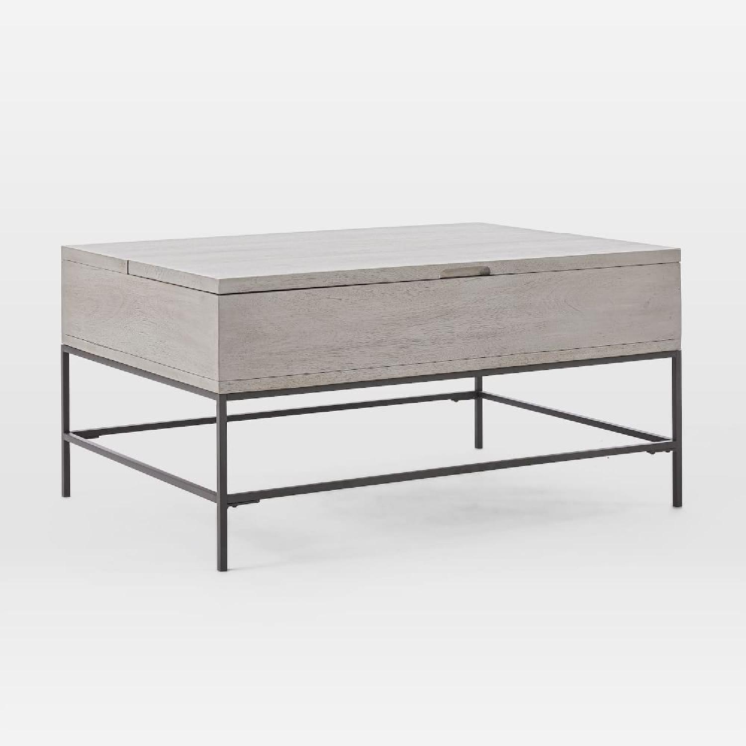West Elm Industrial Storage Pop-Up Coffee Table - image-4