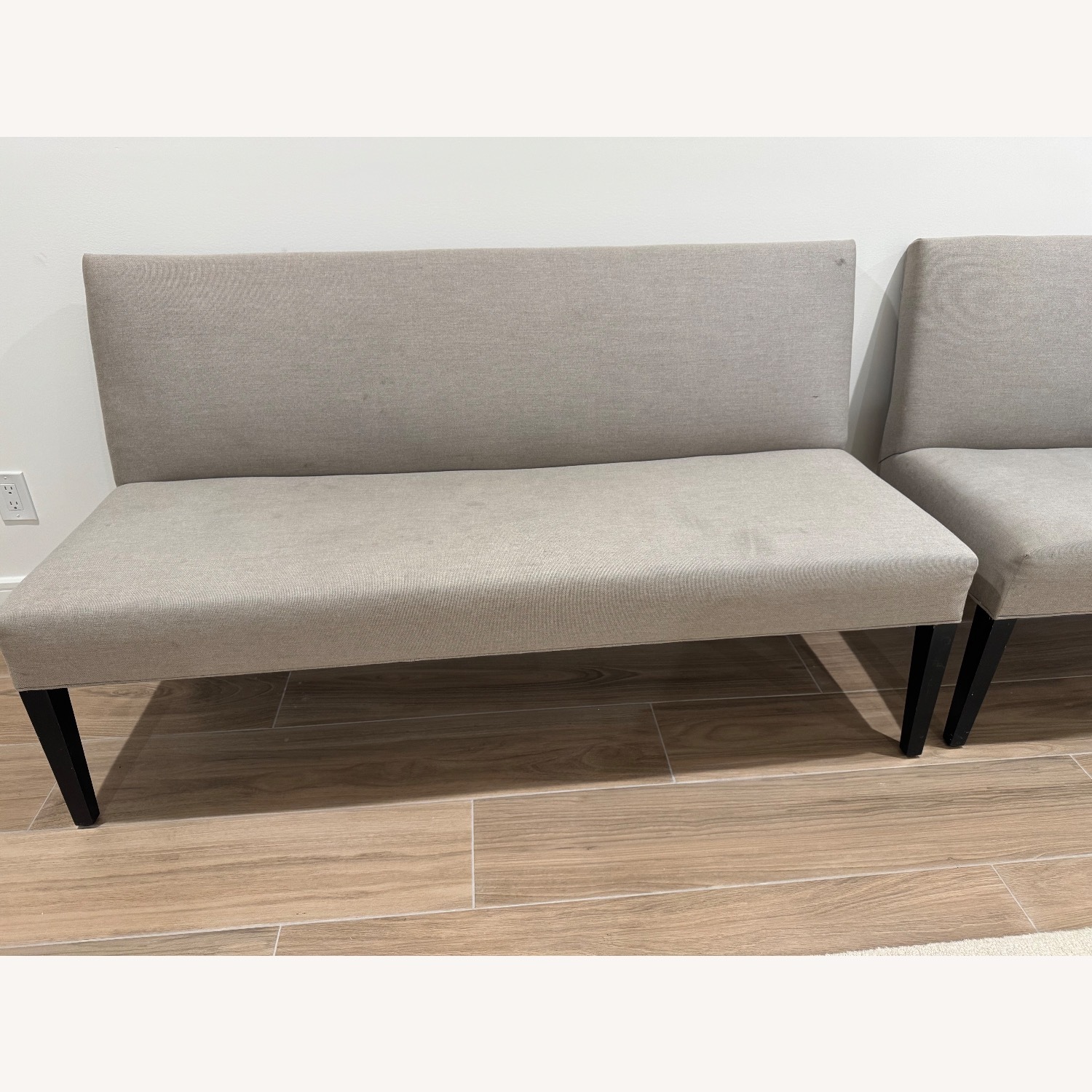 Ethan Allen  Set of 2 Benches in Baxter Dove - image-6