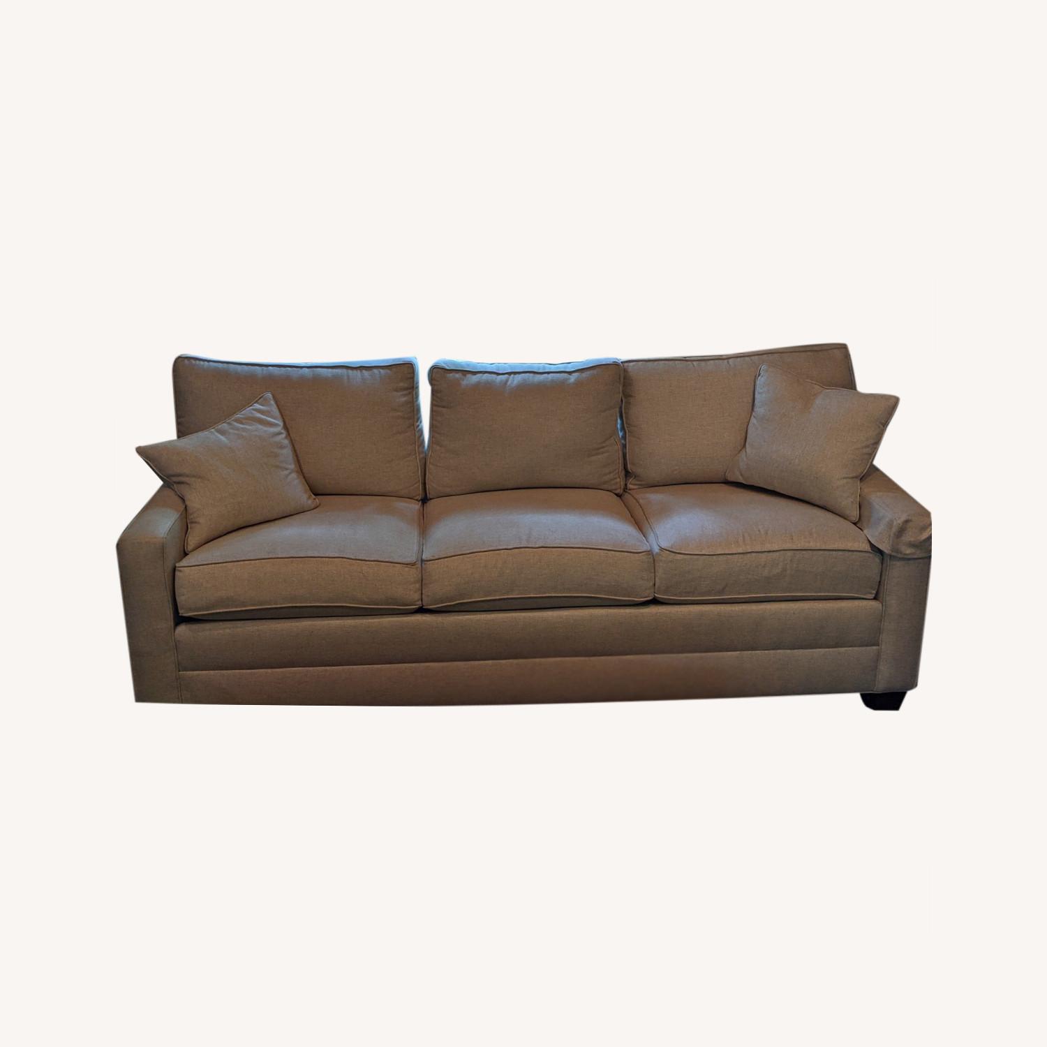 Ethan Allen Reede Linen Sofa 86" AptDeco