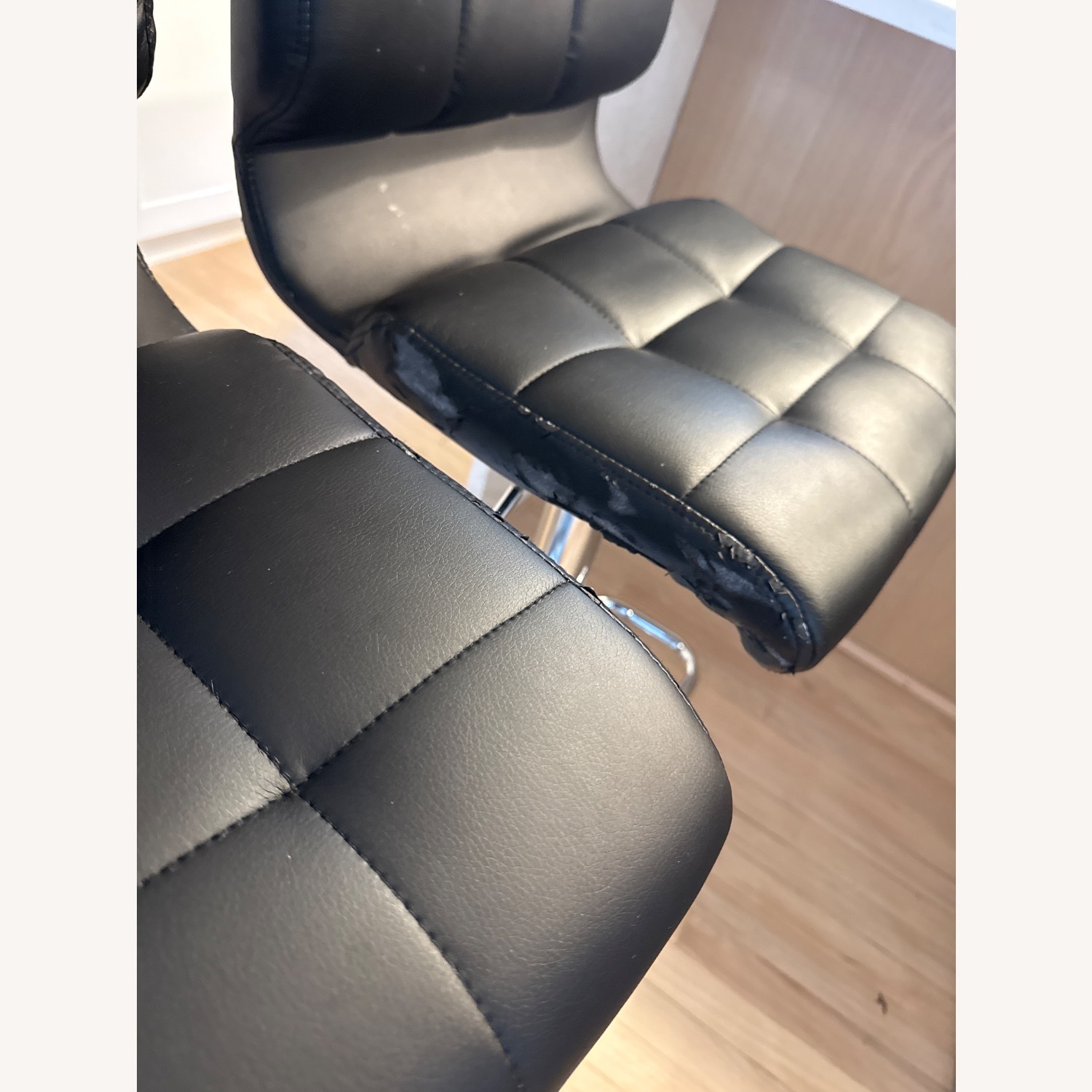 Home Depot Black Leather Swivel Set Of 4 - image-15