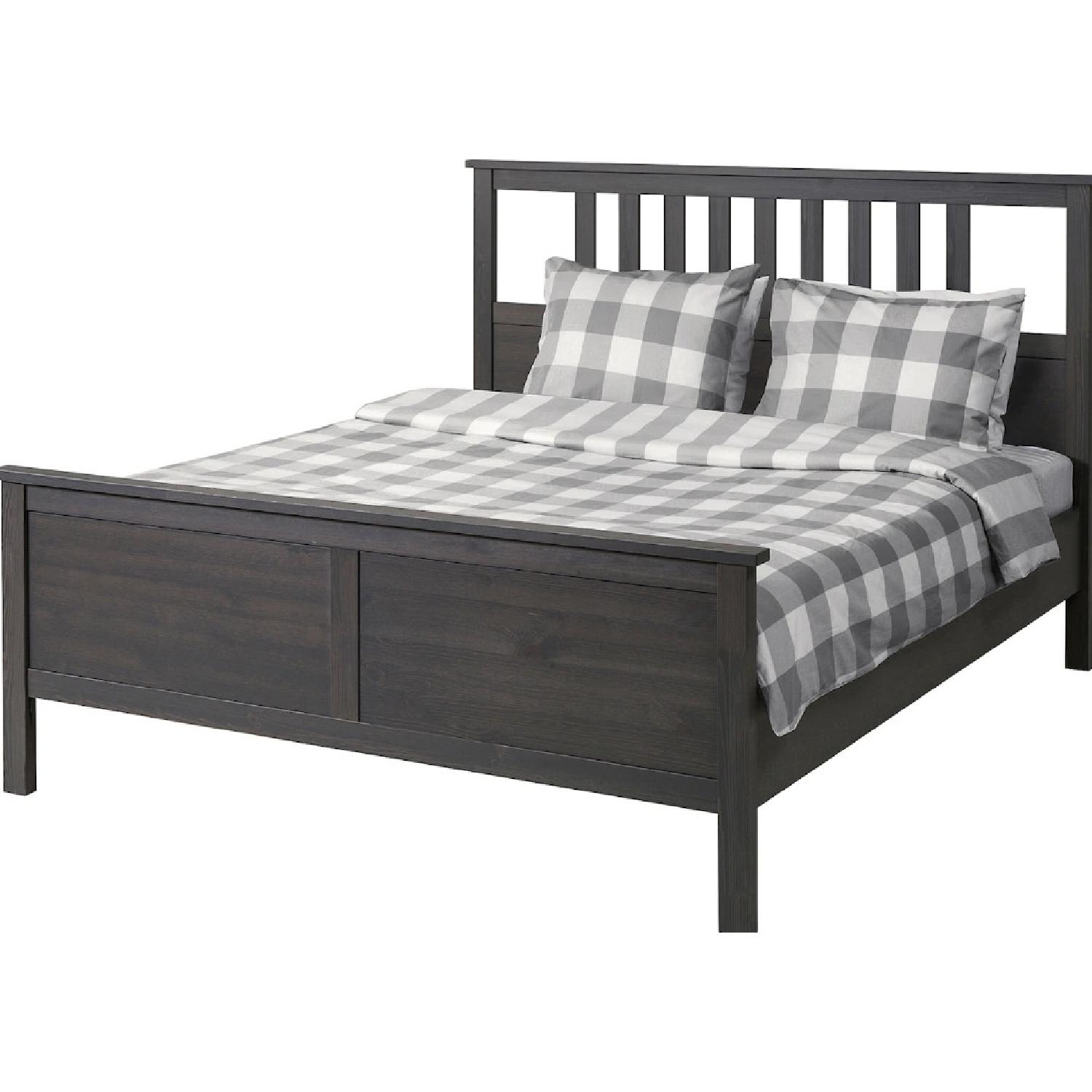 IKEA HEMNES Dark Grey Full Bed - image-4