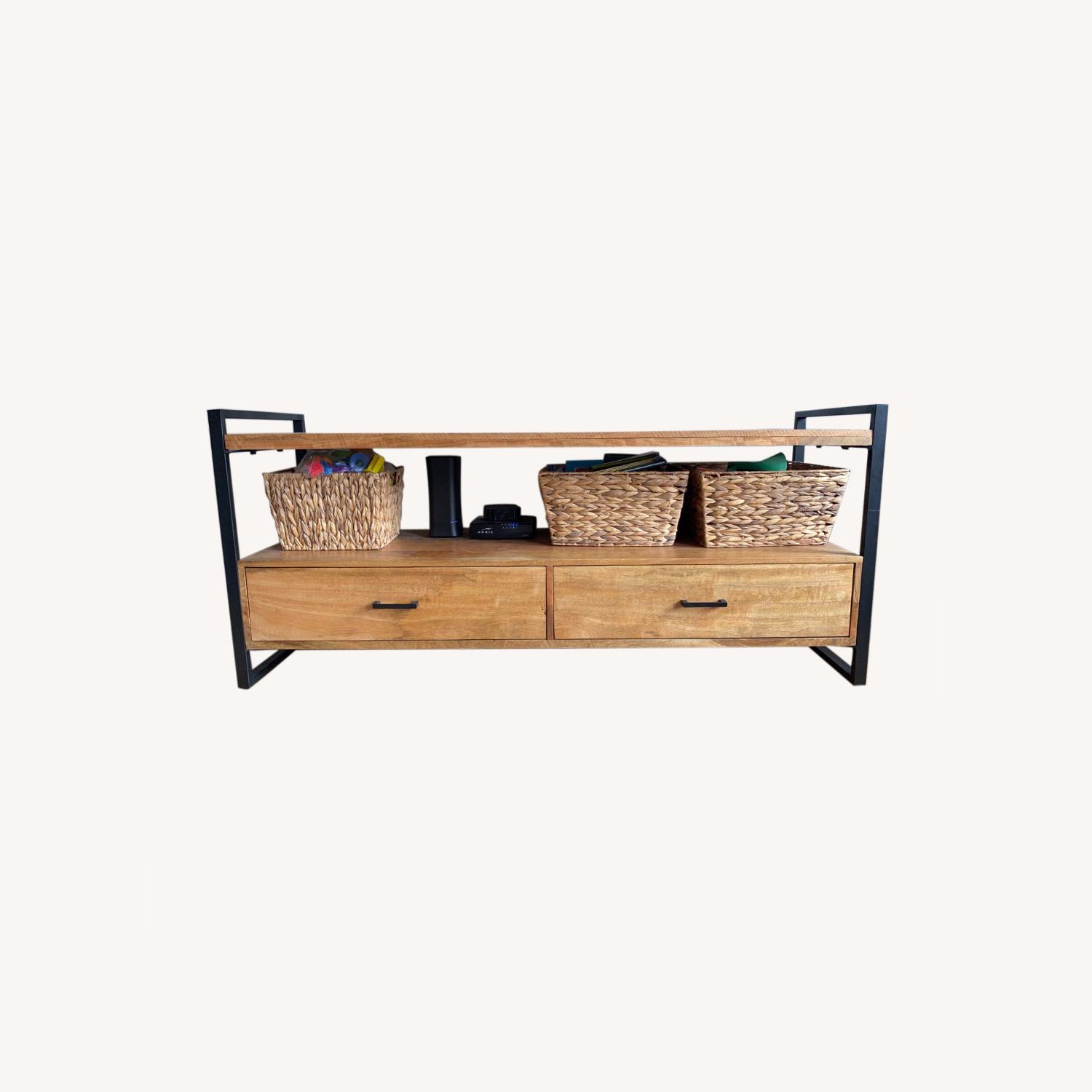 Simpli Home Mango Wood Media Console AptDeco