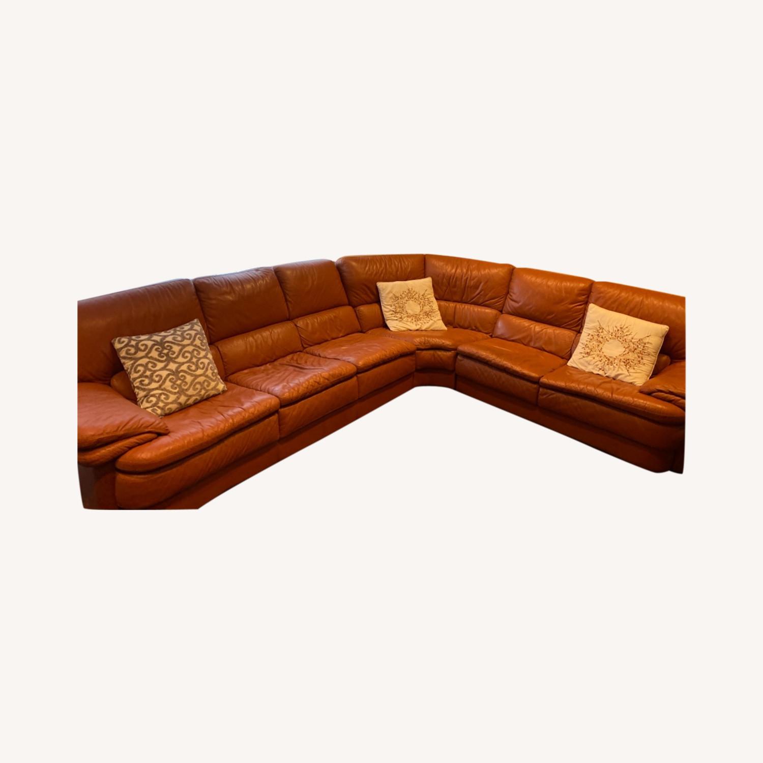 Natuzzi Leather Sectional AptDeco