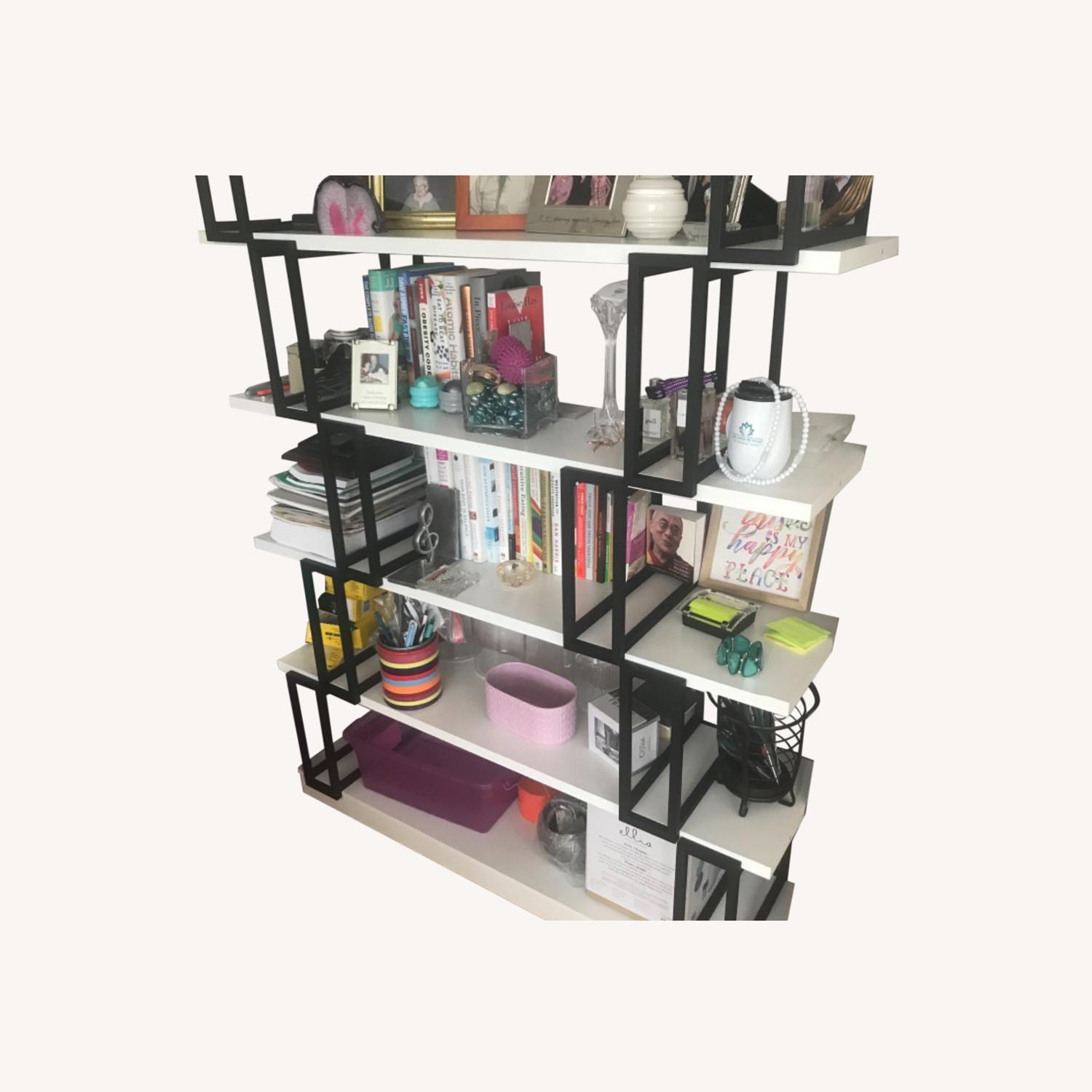 Black and White Modern Acme Bookcase AptDeco