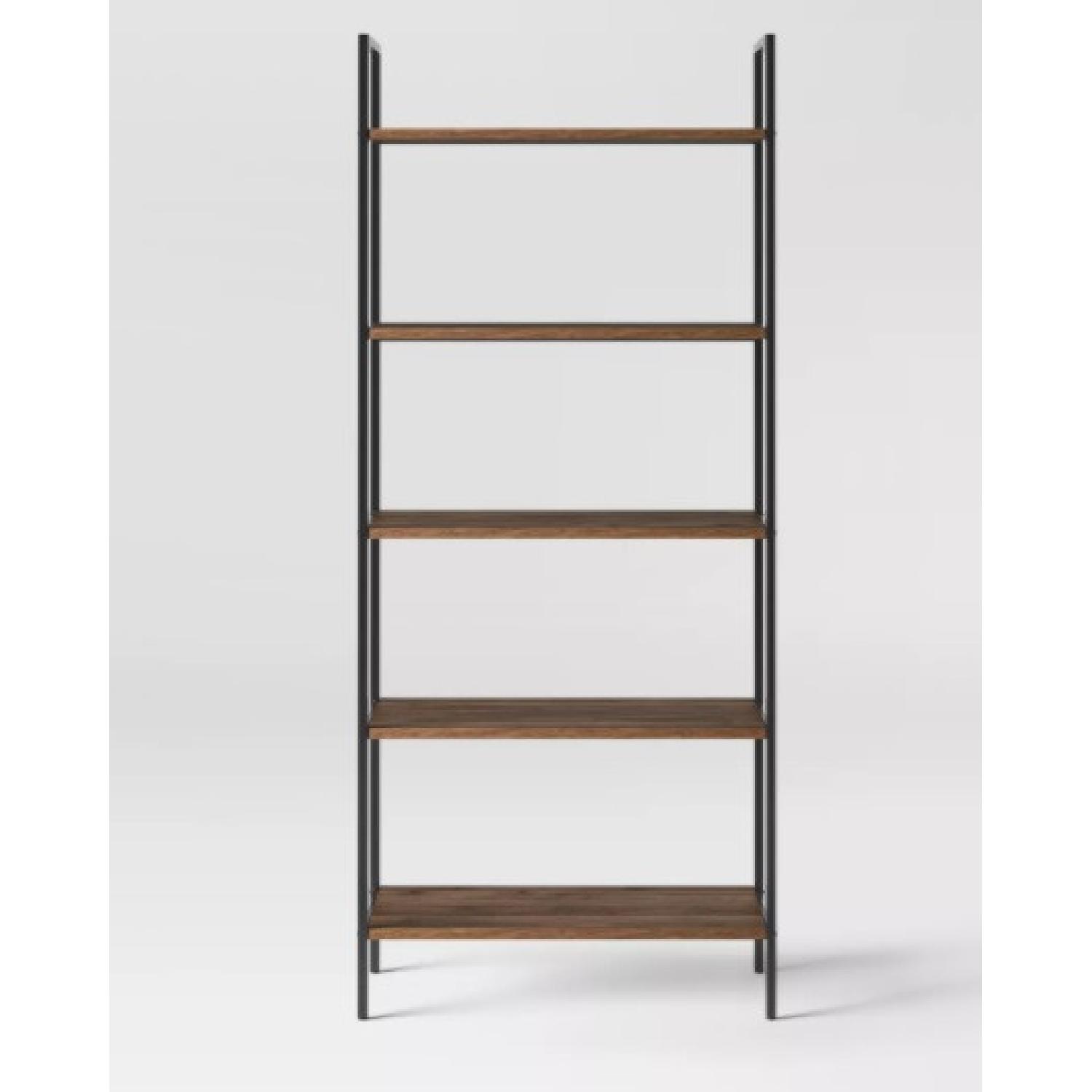 Target Walnut Ladder Bookshelf - image-5