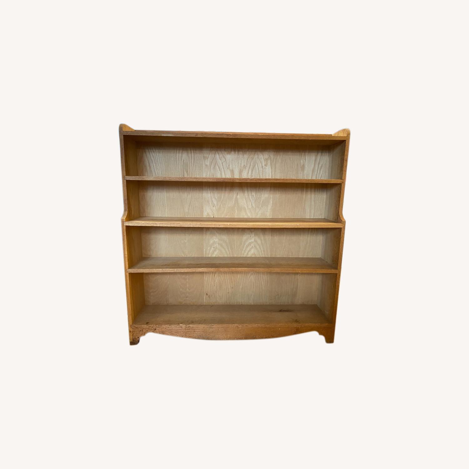 Vintage Amish Solid Oak Bookcase - image-0