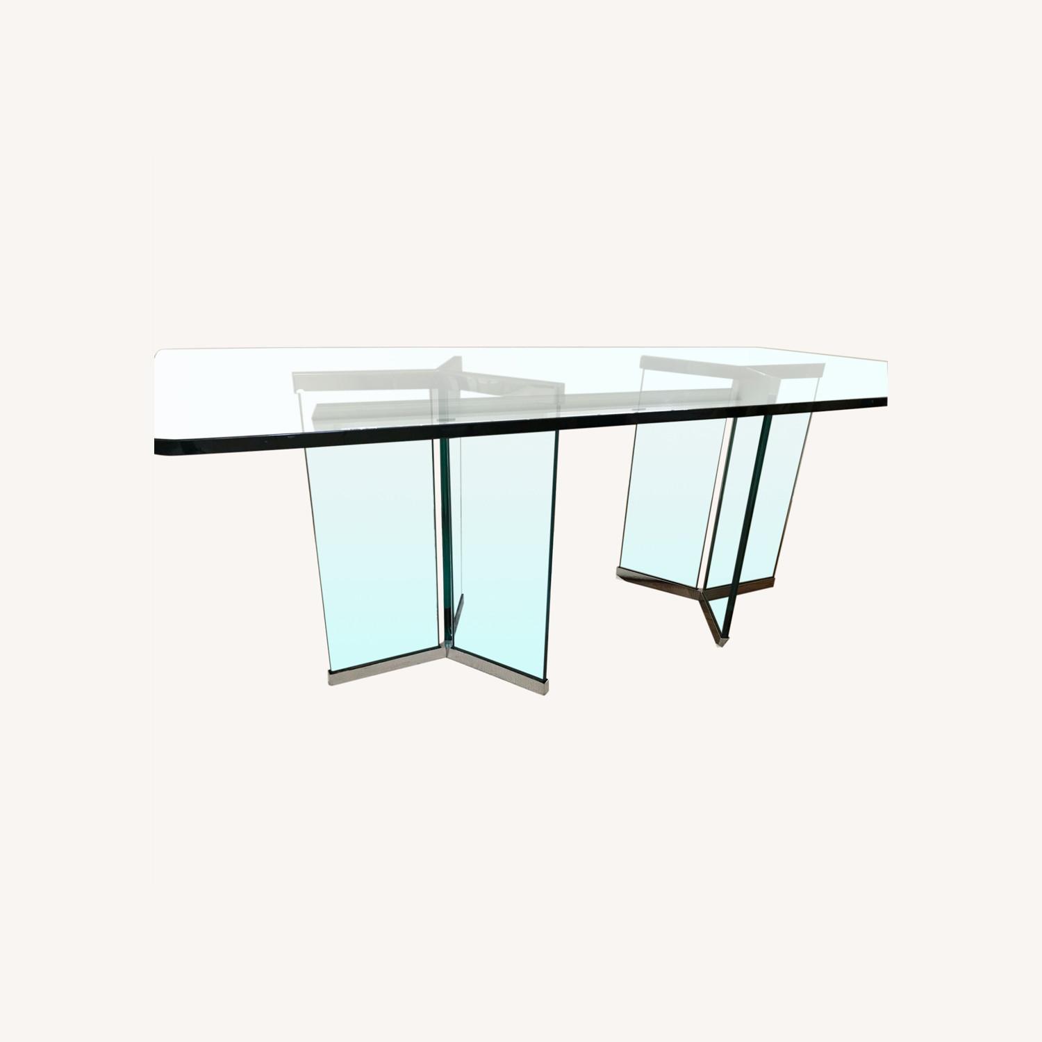 Custom Glass Dining Room Table AptDeco