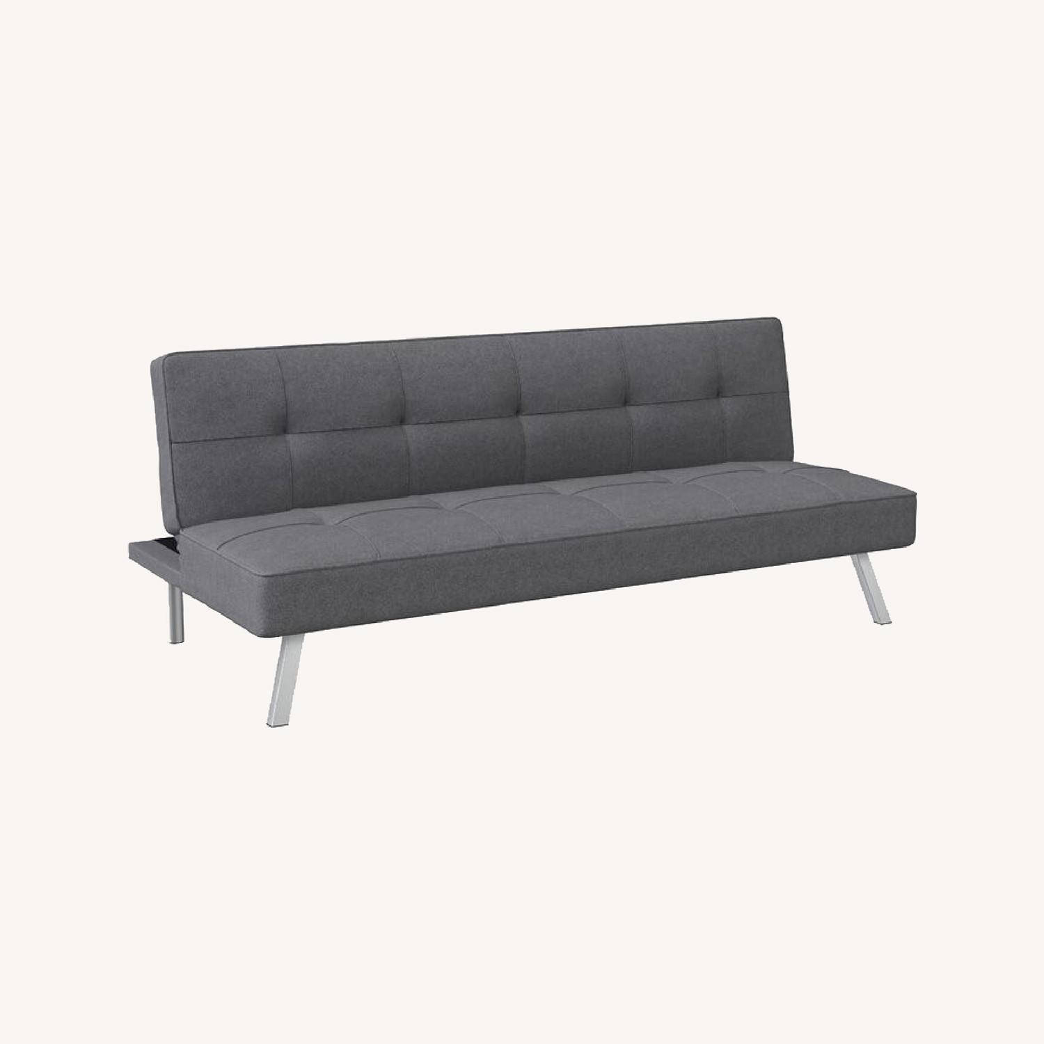 Serta Twin Grey Futon - image-0