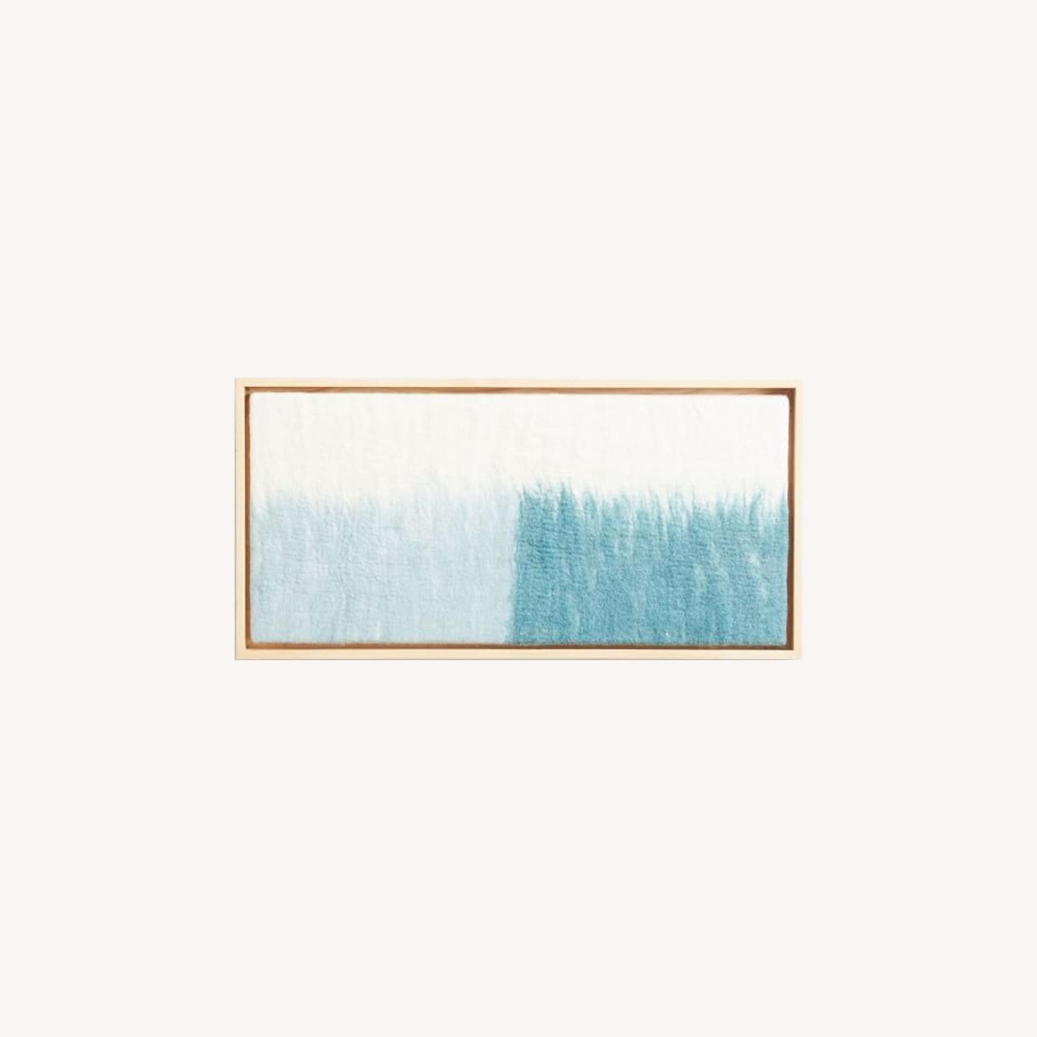West Elm Felt Wall Art, Blue, 18"X36" - image-0