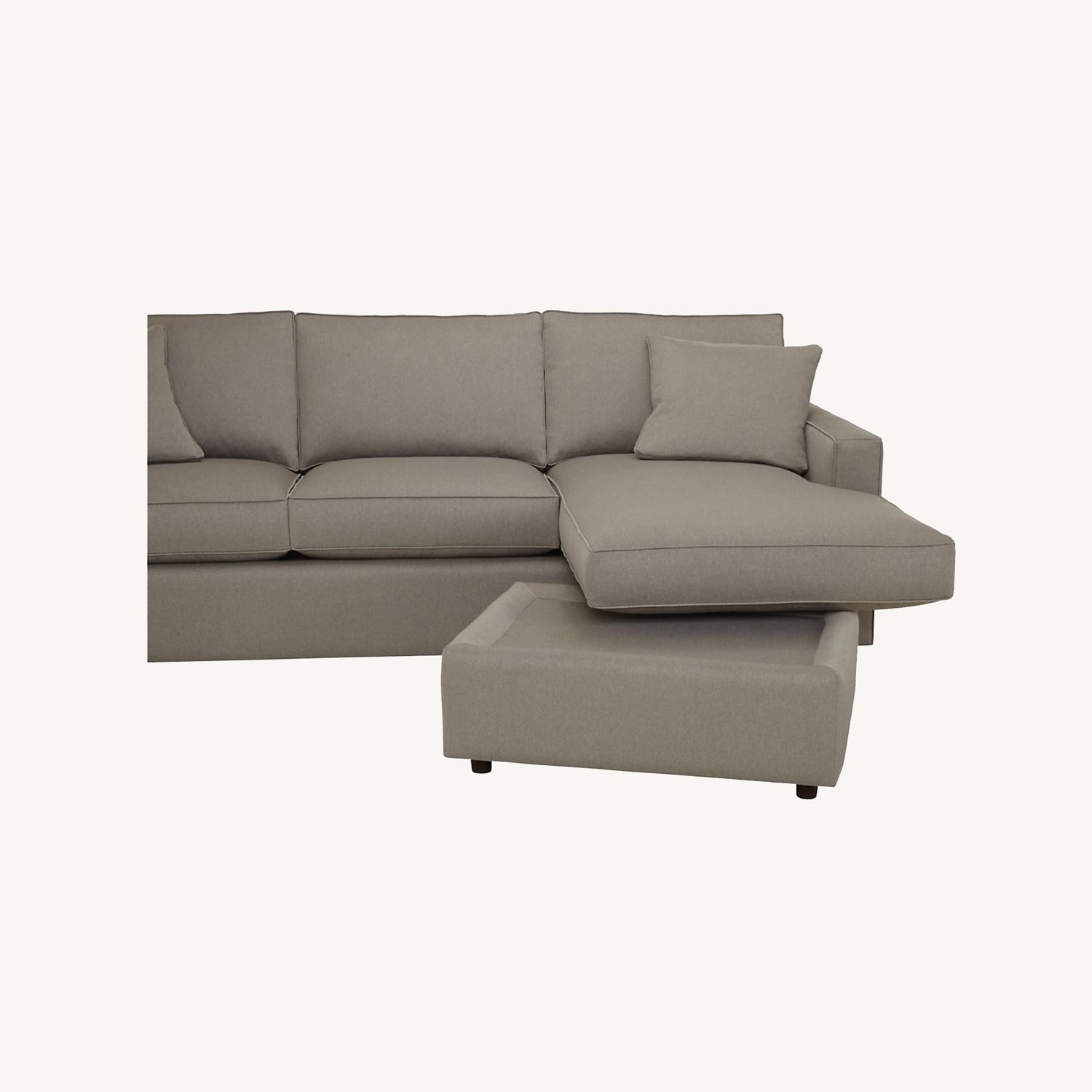 Room & Board Dark L-Shape Grey Couch - image-4