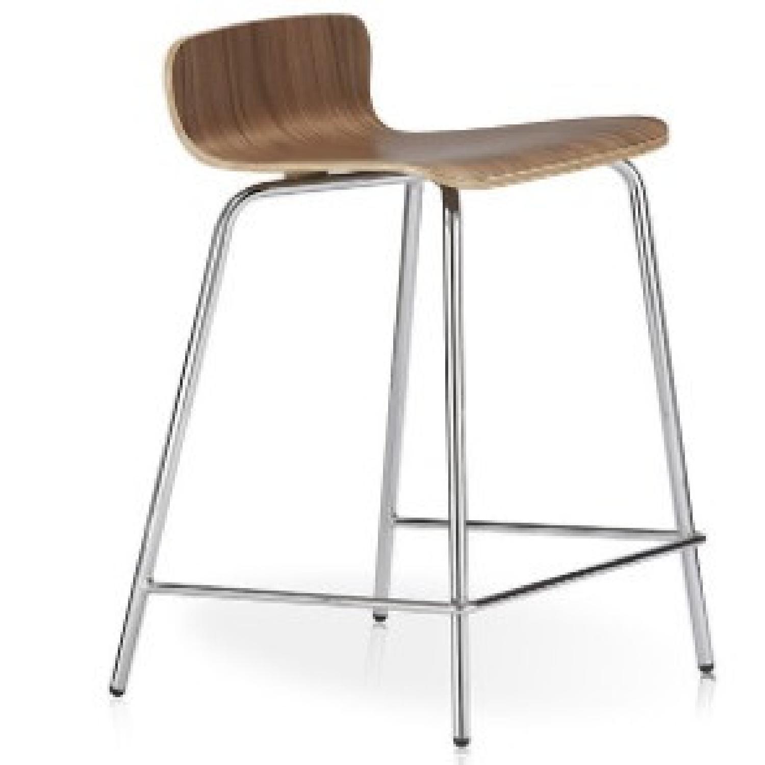 Crate & Barrel Counter-Height Stools (Set of Four) - image-5