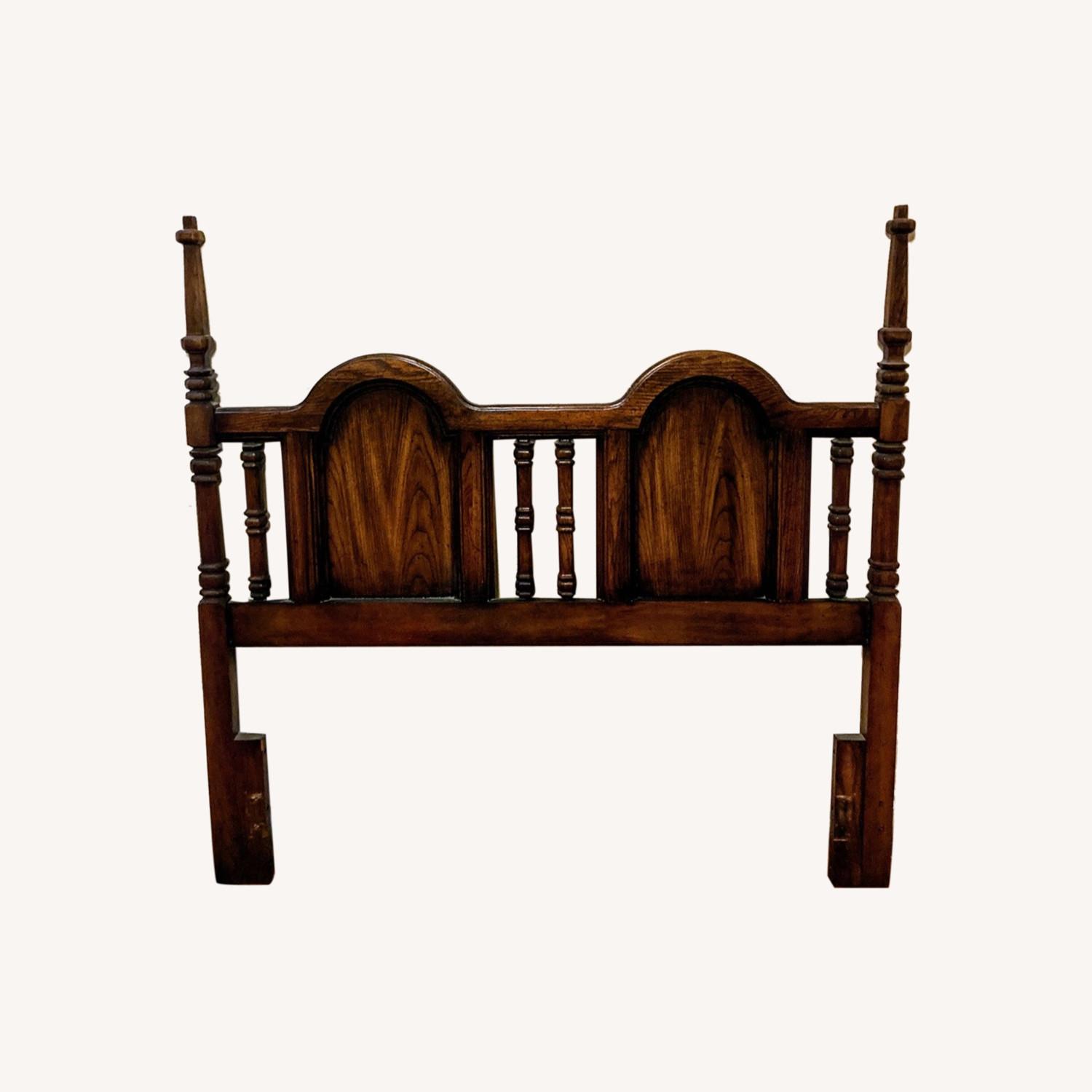 Vintage Solid Wood Headboard AptDeco