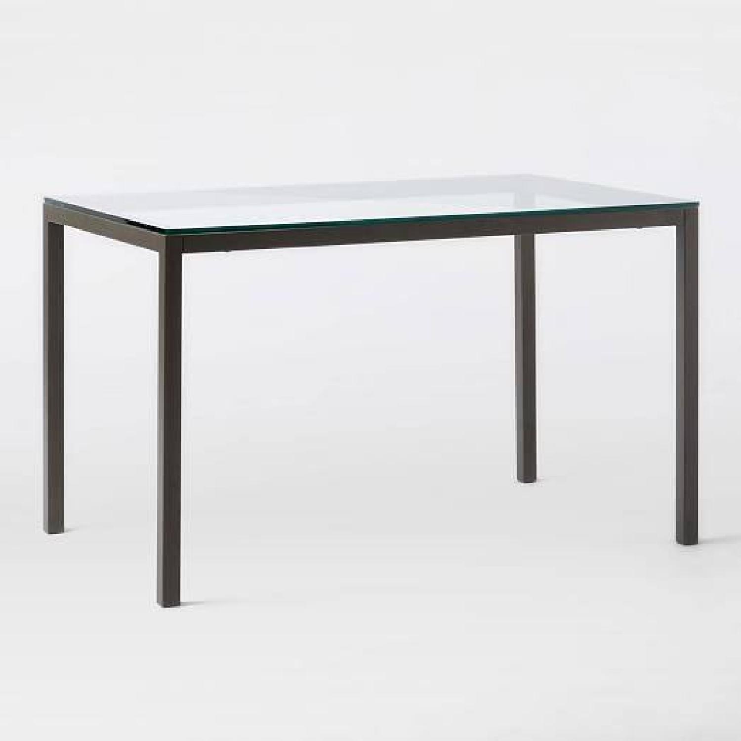 West Elm Dining Table 30 Glass Top AptDeco