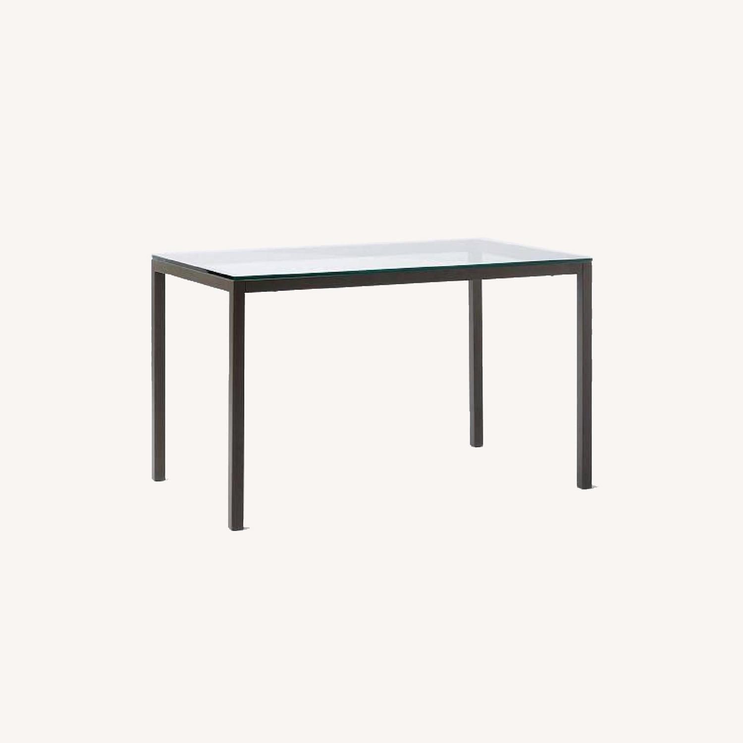 West Elm Dining Table 30 Glass Top AptDeco