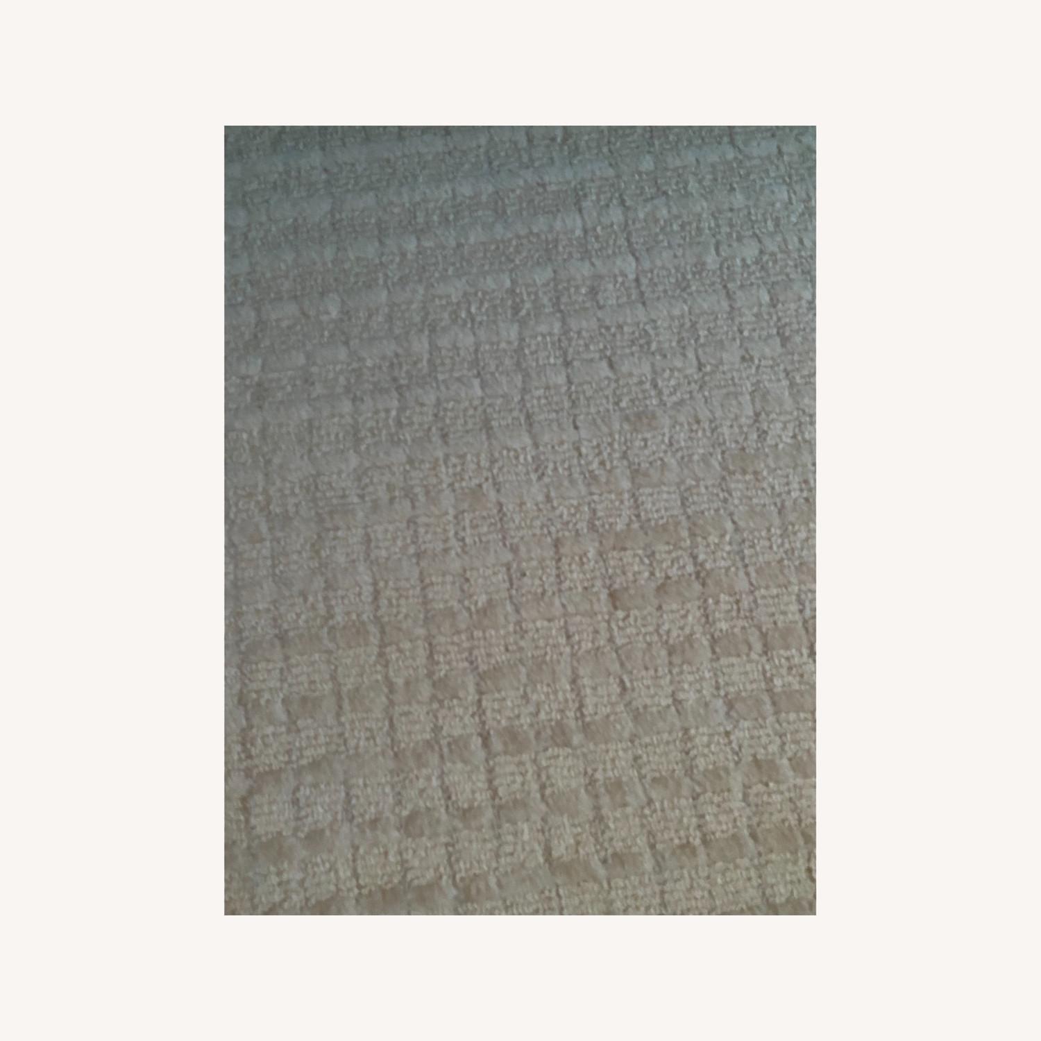 Taylor Made Custom Wool Cream Rug with Beige Border - AptDeco