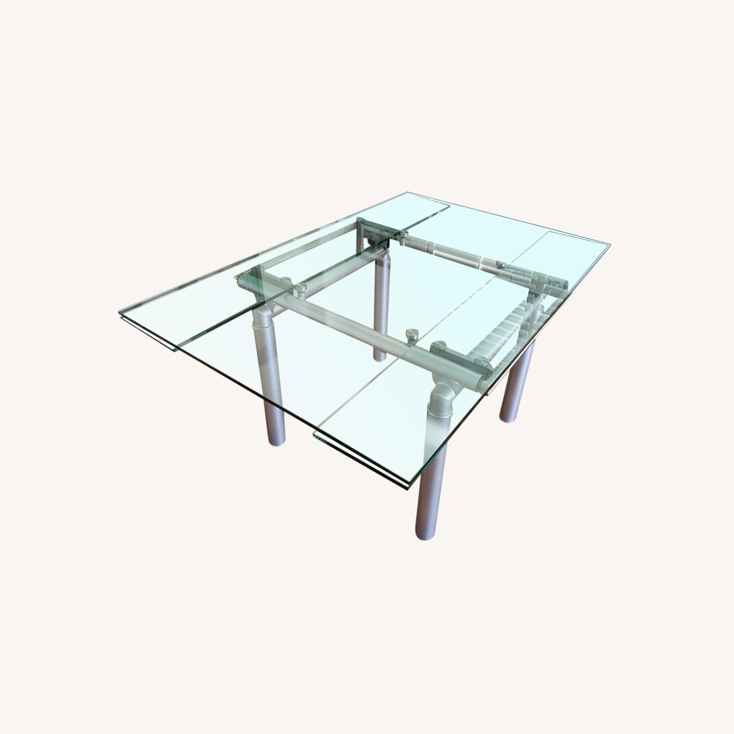 Expandable Glass Dining Table - image-0
