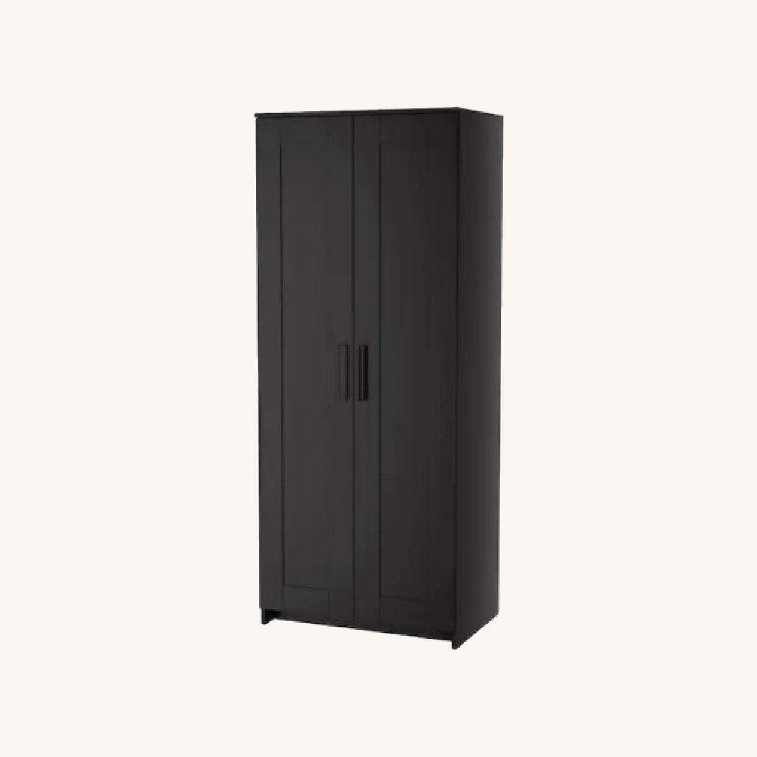 IKEA Brimnes Black Wadrobe - AptDeco