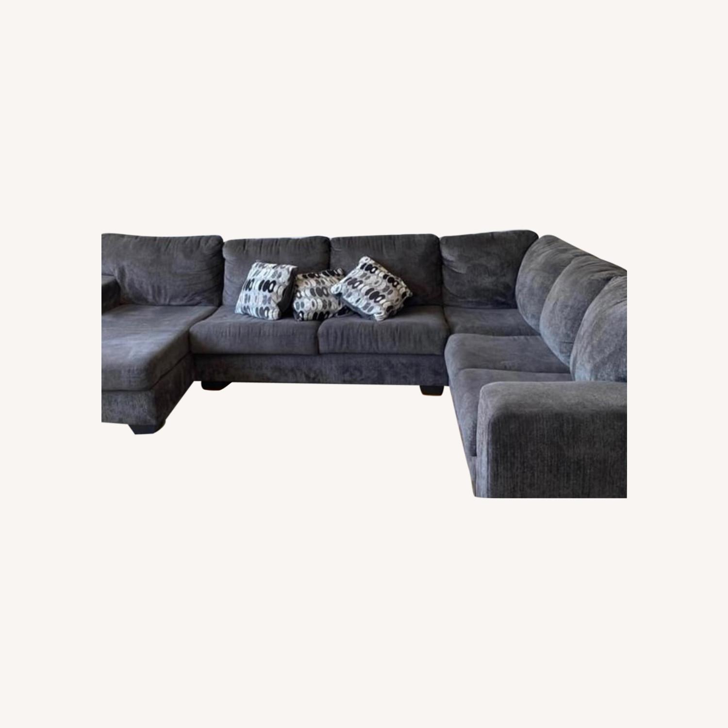 Ashley Furniture Home Furniture Grey Couch - image-0