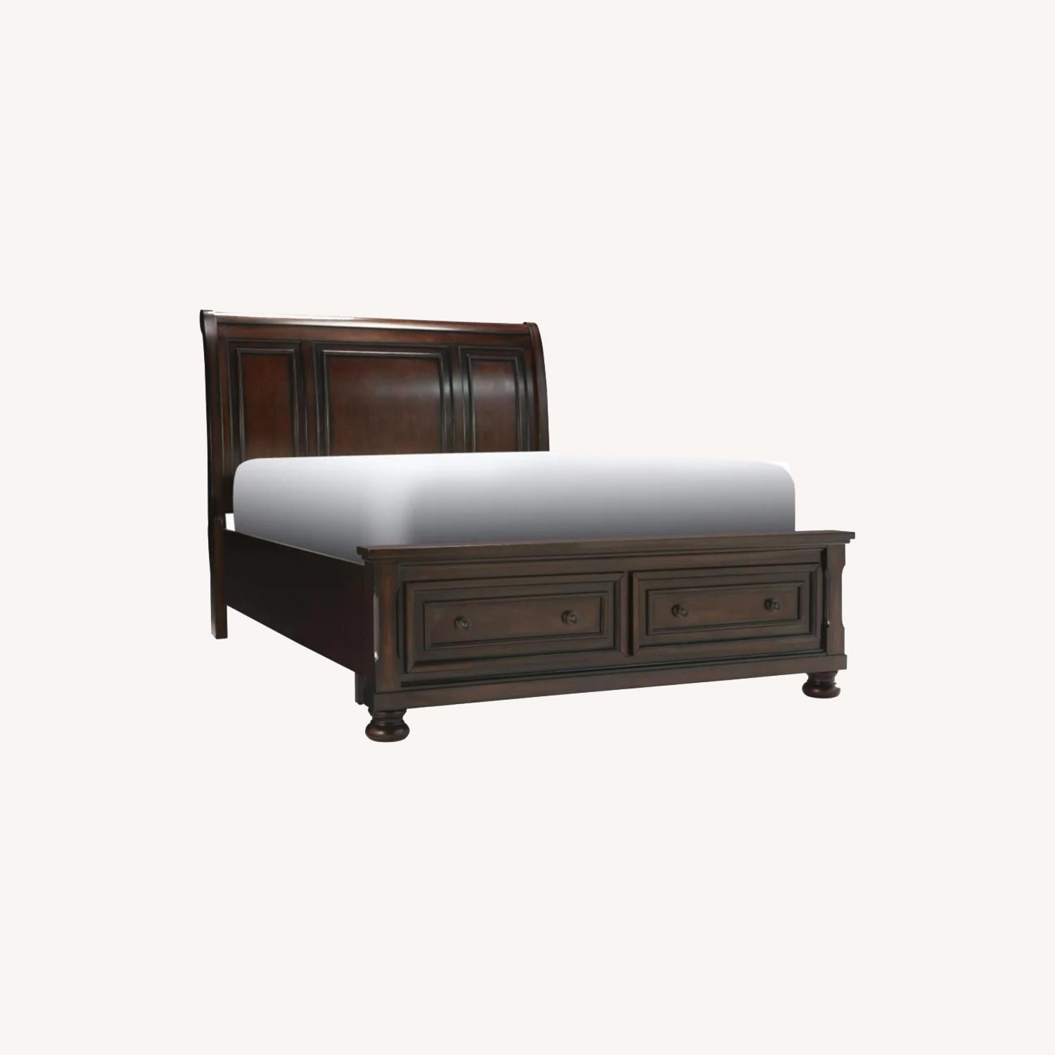 Queen Size Raymour & Flanigan Donegan Storage Bed AptDeco