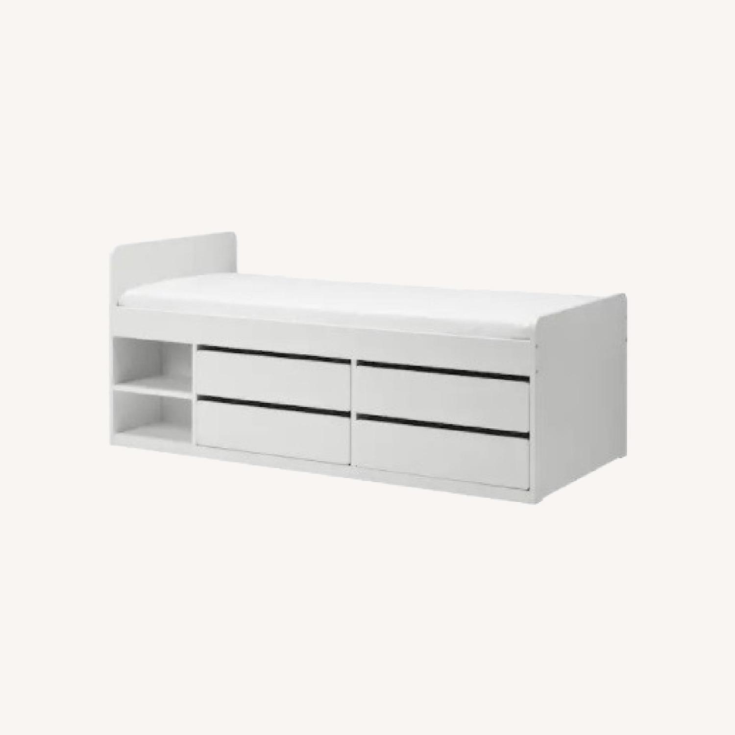 IKEA Twin Bed w Storage - image-0