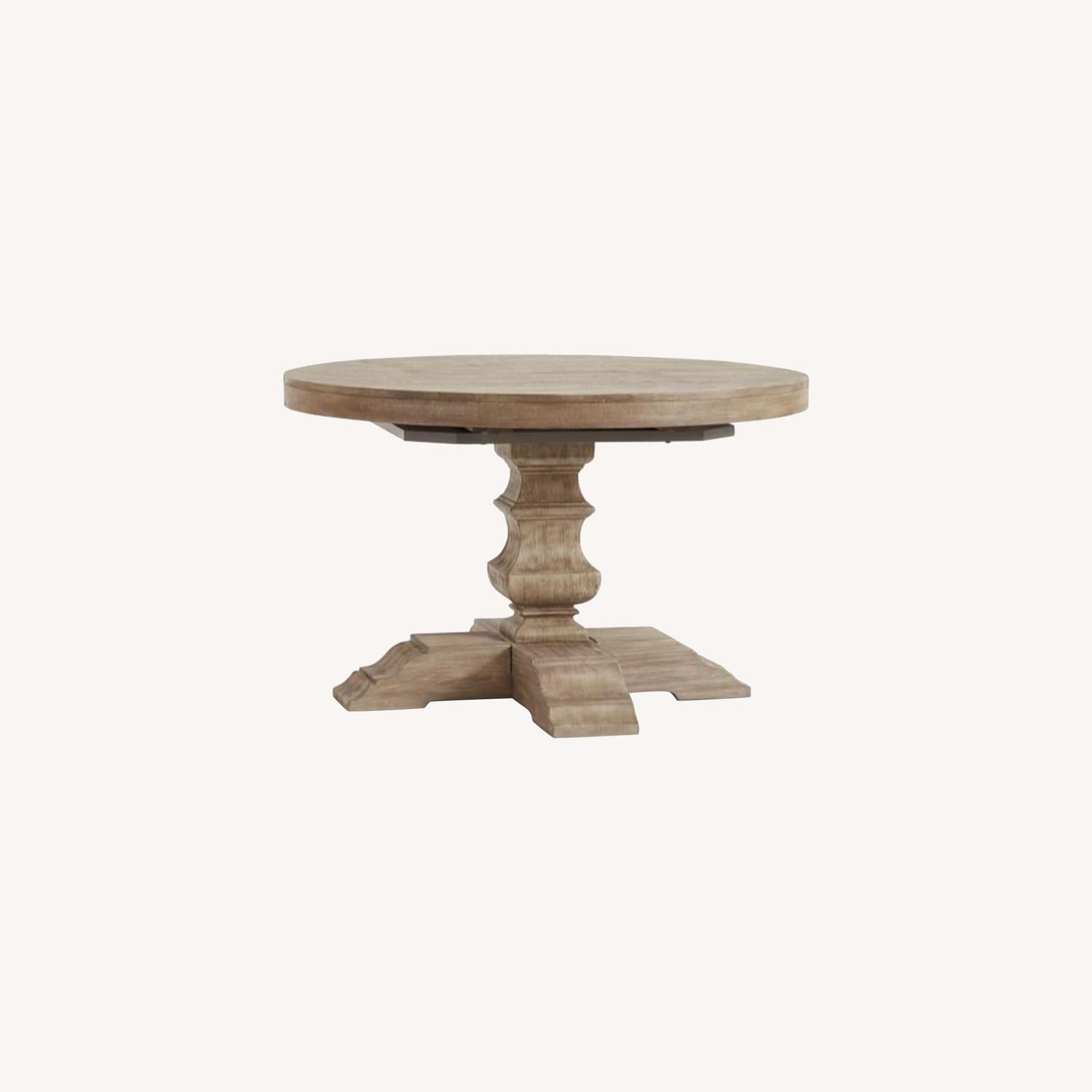 Pottery Barn Banks Pedestal Extending Dining Table - AptDeco