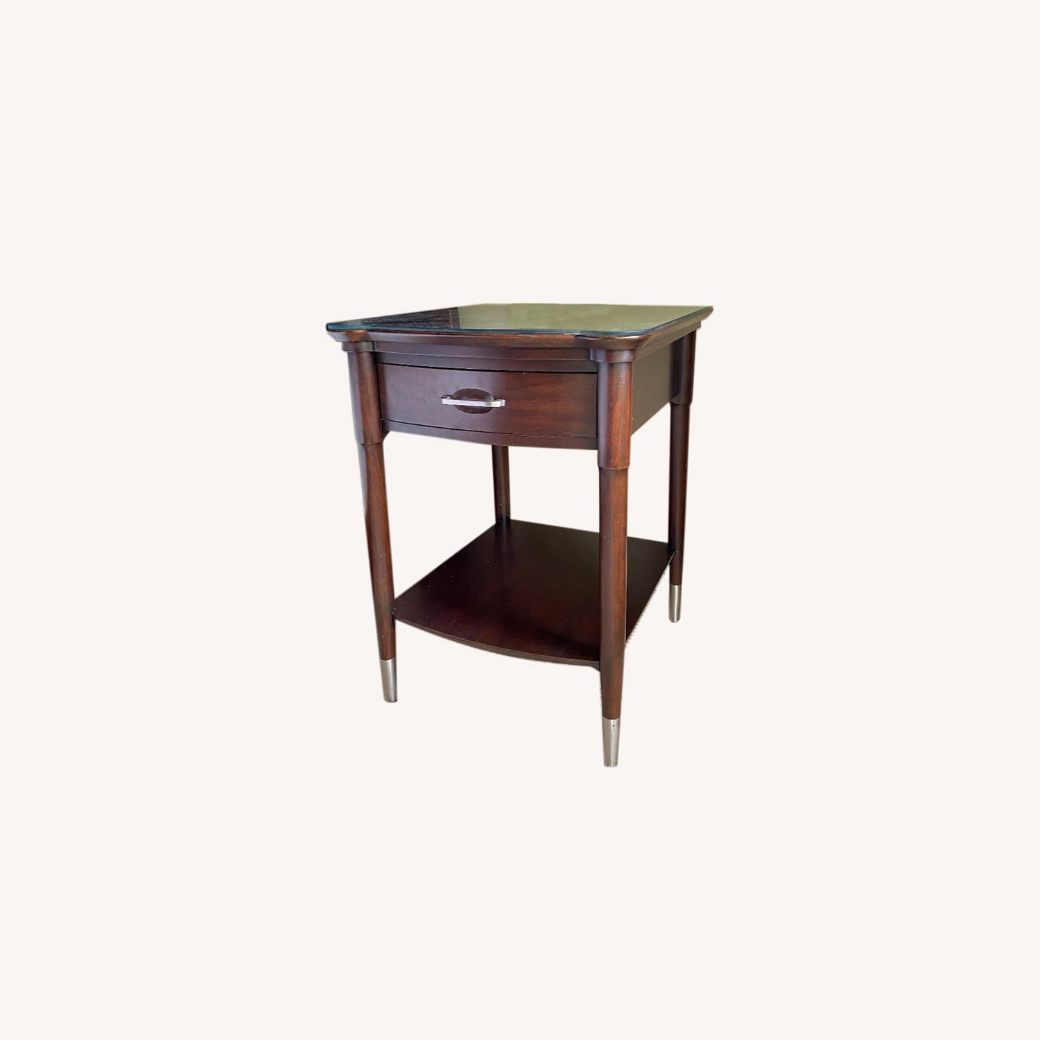 Solid Cherry Wood Nightstands Set of 2 AptDeco