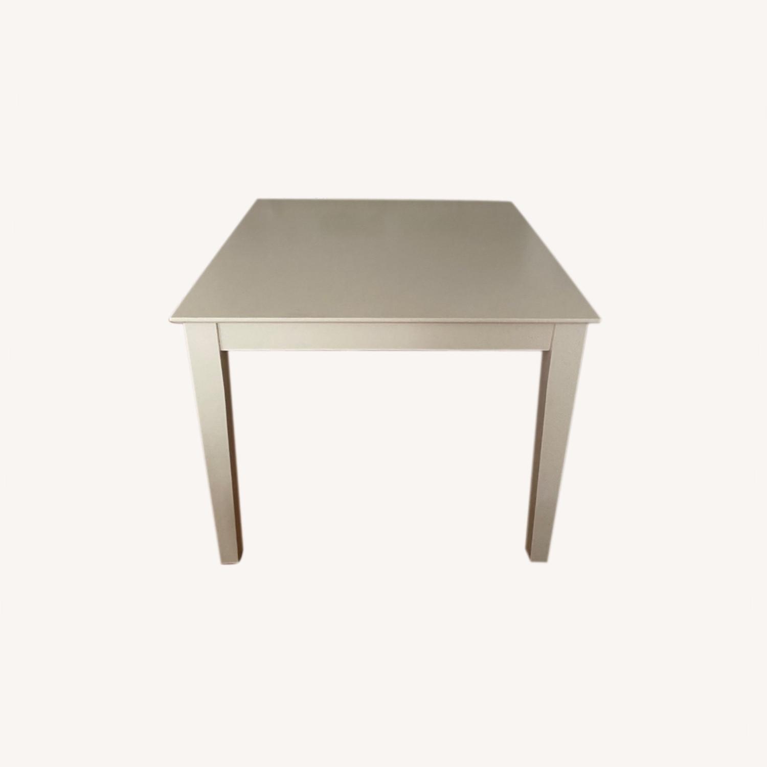 Square White Dining Table AptDeco