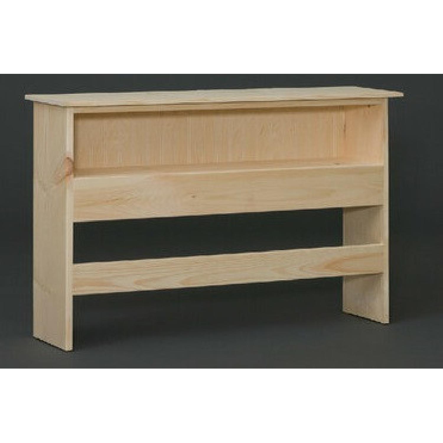 Gothic Cabinet Craft Full Bookcase Headboard in Pine - image-5